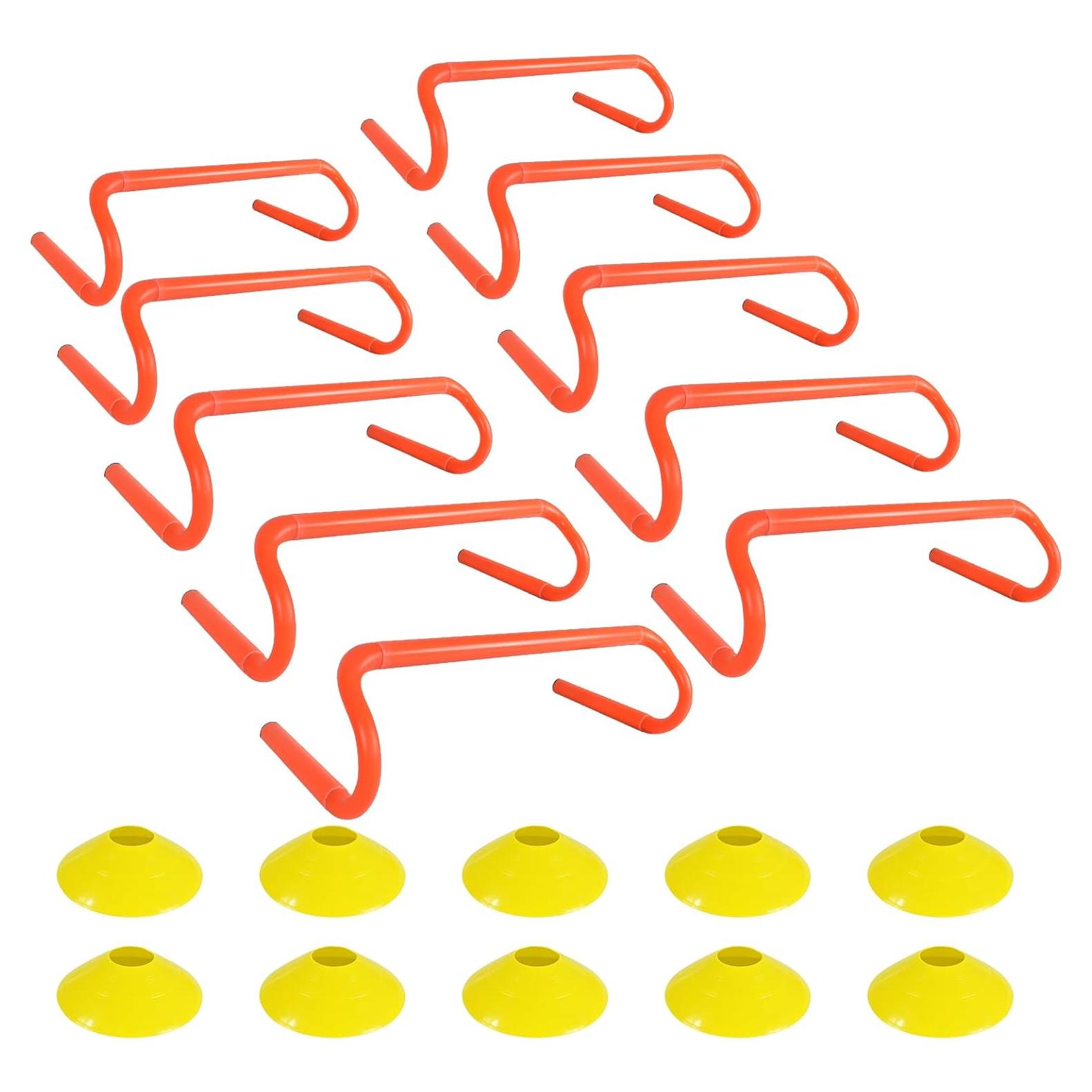 Vallas de Agilidad ASENVER 15.24 cm - Conjunto de 10 Vallas y Conos