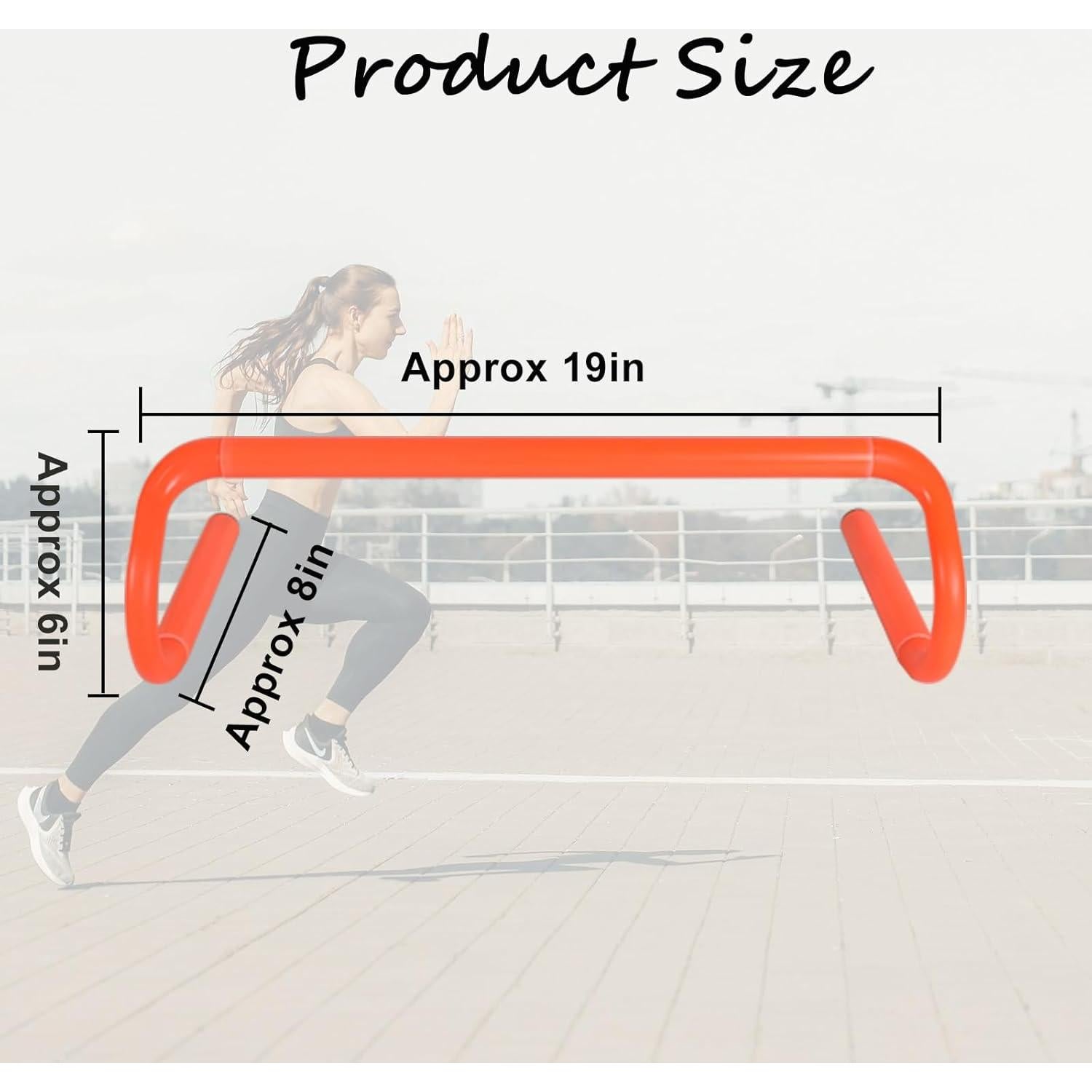 Vallas de Agilidad ASENVER 15.24 cm - Conjunto de 10 Vallas y Conos