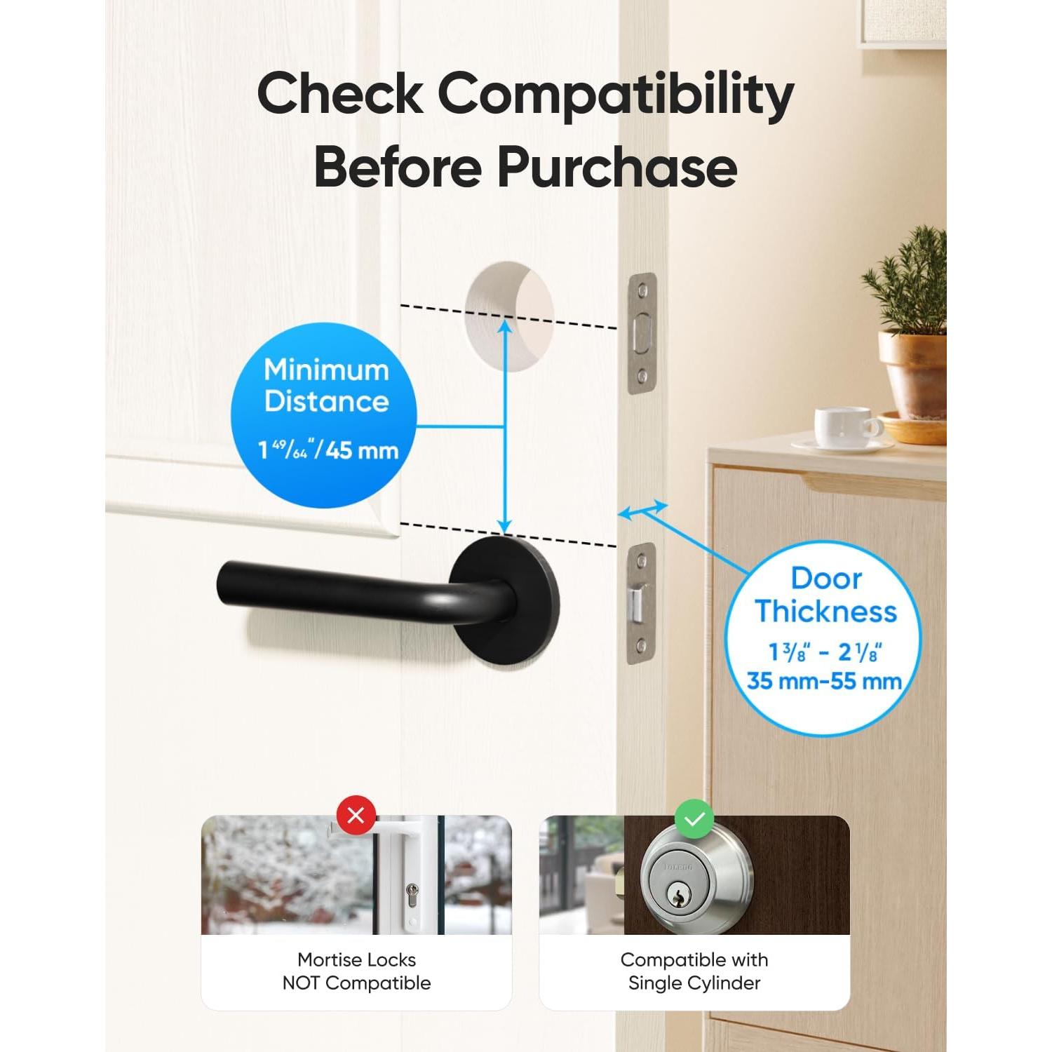 Cerradura Inteligente Eufy C220 con Huella Dactilar y Wi-Fi