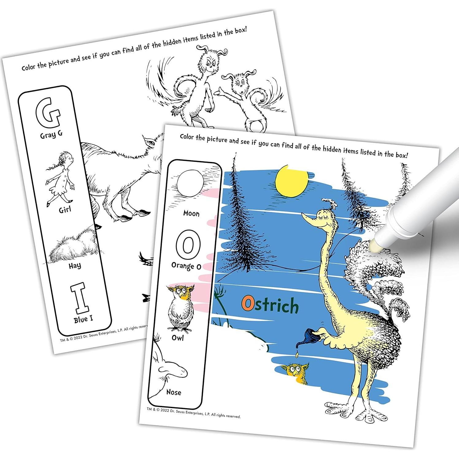 Libro de Tinta Mágica Bendon Dr. Seuss 20 Páginas