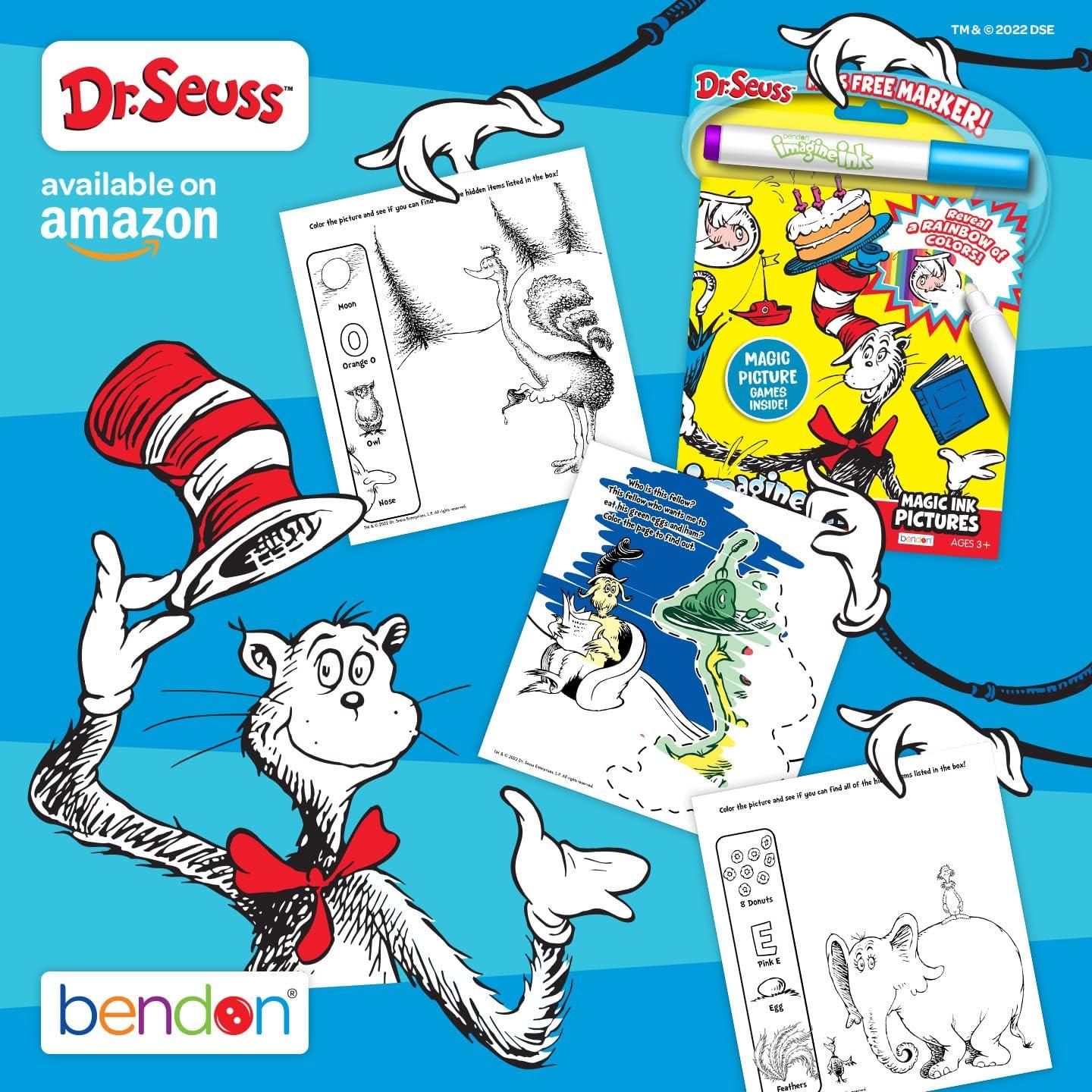 Libro de Tinta Mágica Bendon Dr. Seuss 20 Páginas
