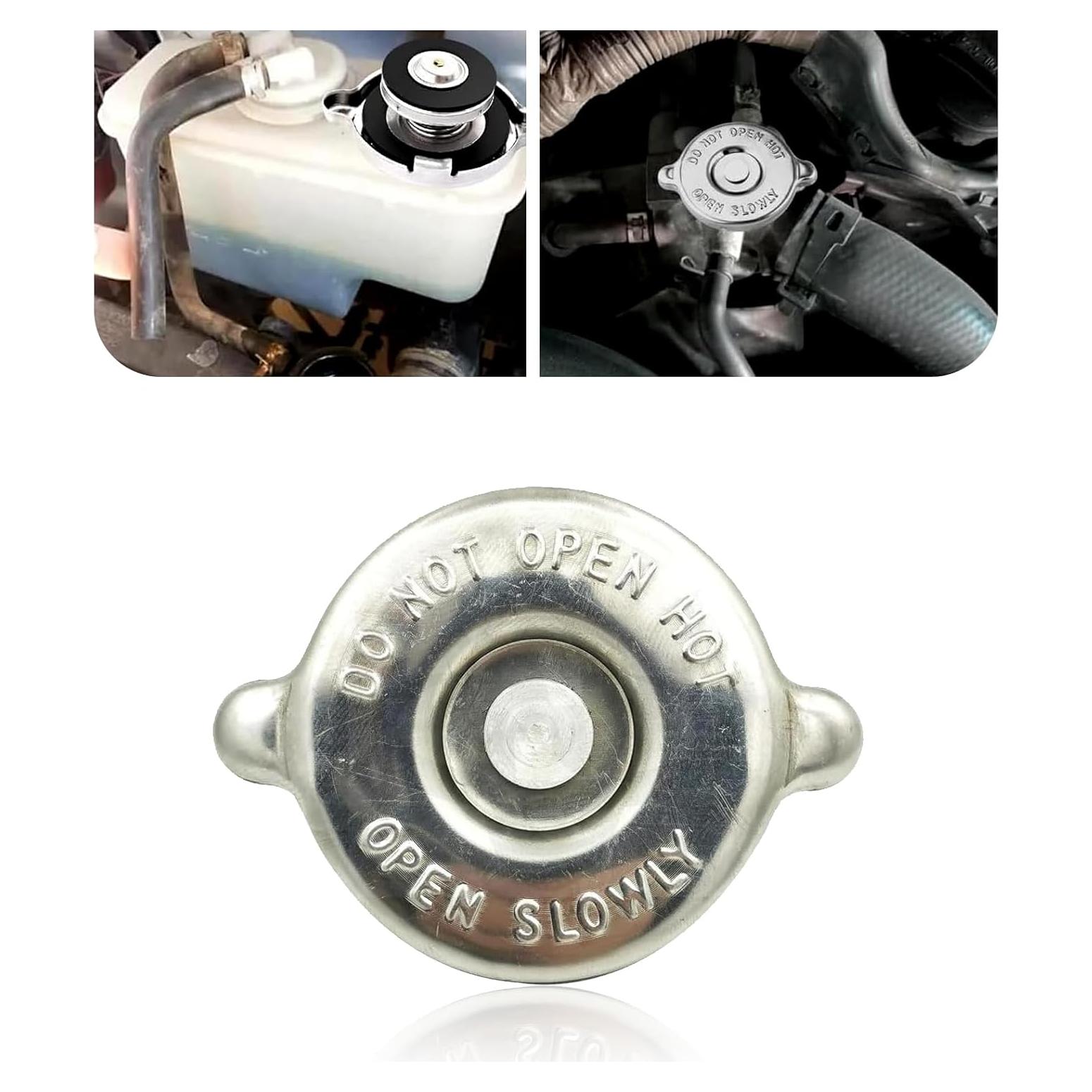 Tapa de Radiador 16PSI Pinflaw Universal de Metal Plateado