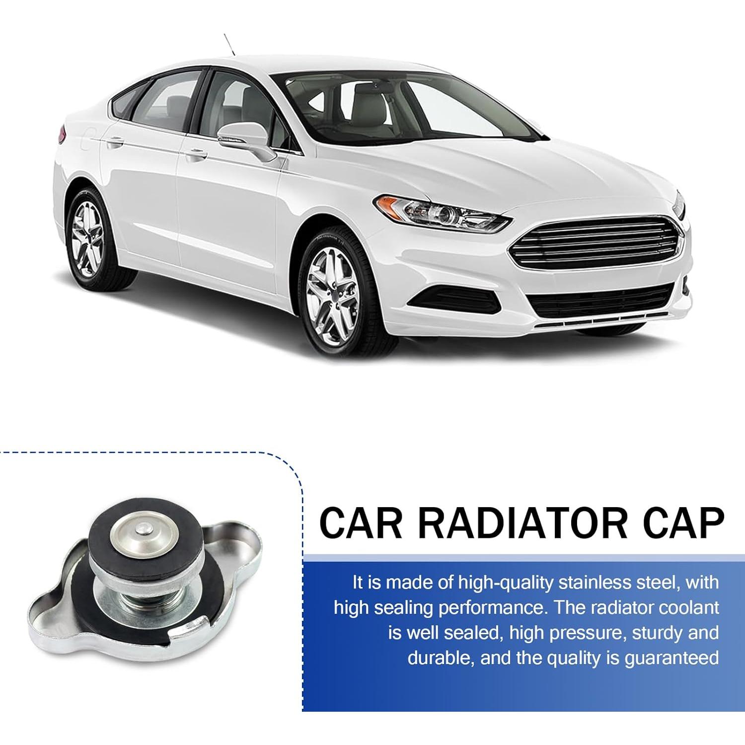 Tapa de Radiador 16PSI Pinflaw Universal de Metal Plateado
