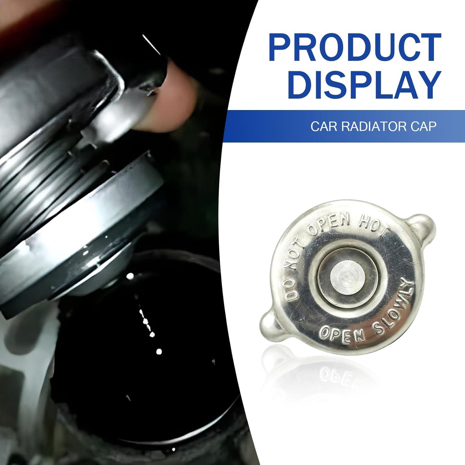 Tapa de Radiador 16PSI Pinflaw Universal de Metal Plateado