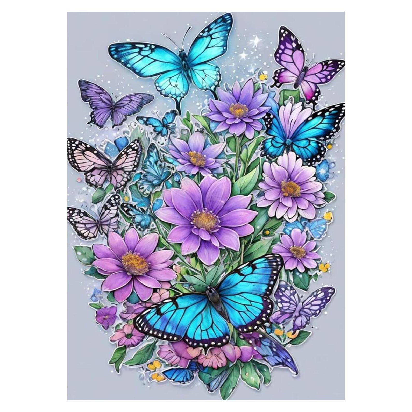 Kit de Punto de Cruz Baipisan Mariposa 11CT para Adultos