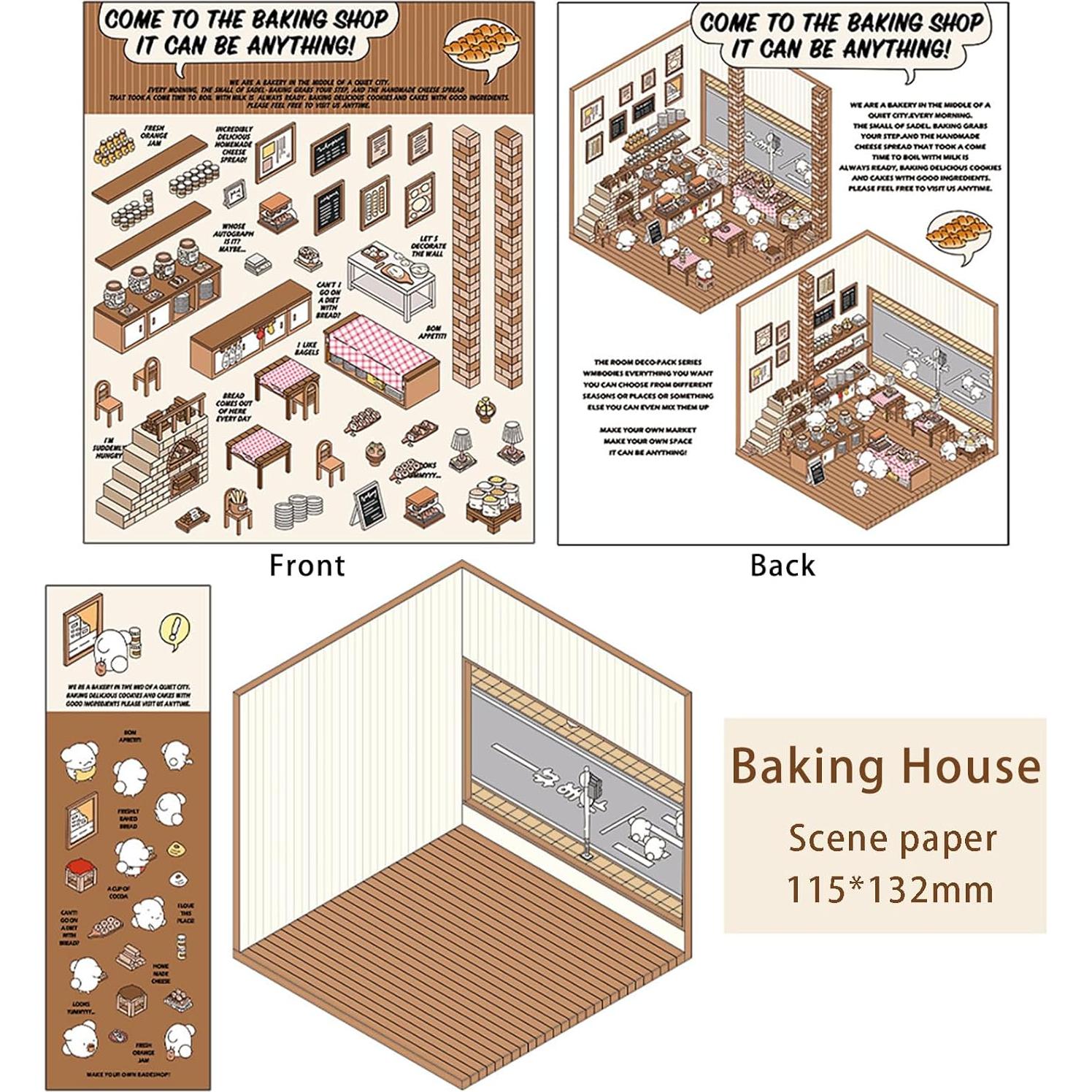 4 Juegos de Pegatinas 3D Cyhdddr para Casa DIY