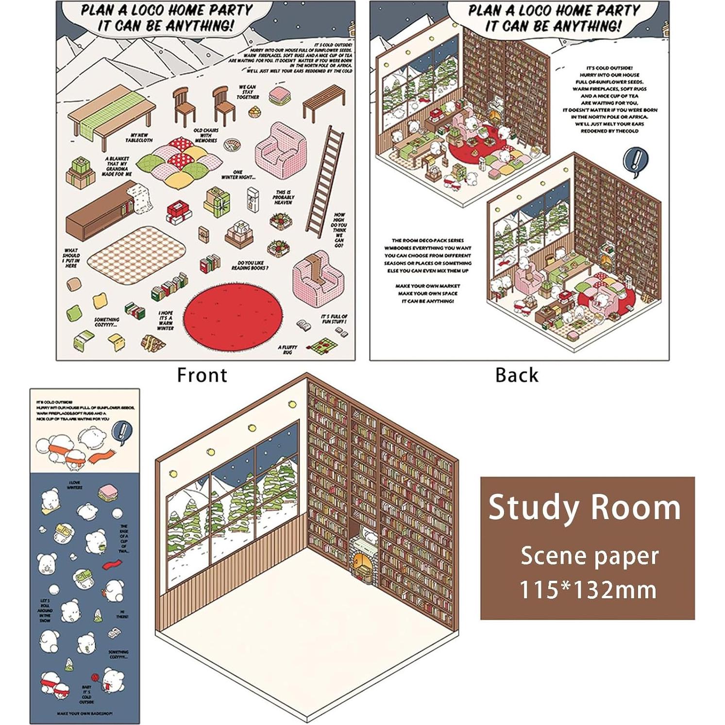 4 Juegos de Pegatinas 3D Cyhdddr para Casa DIY