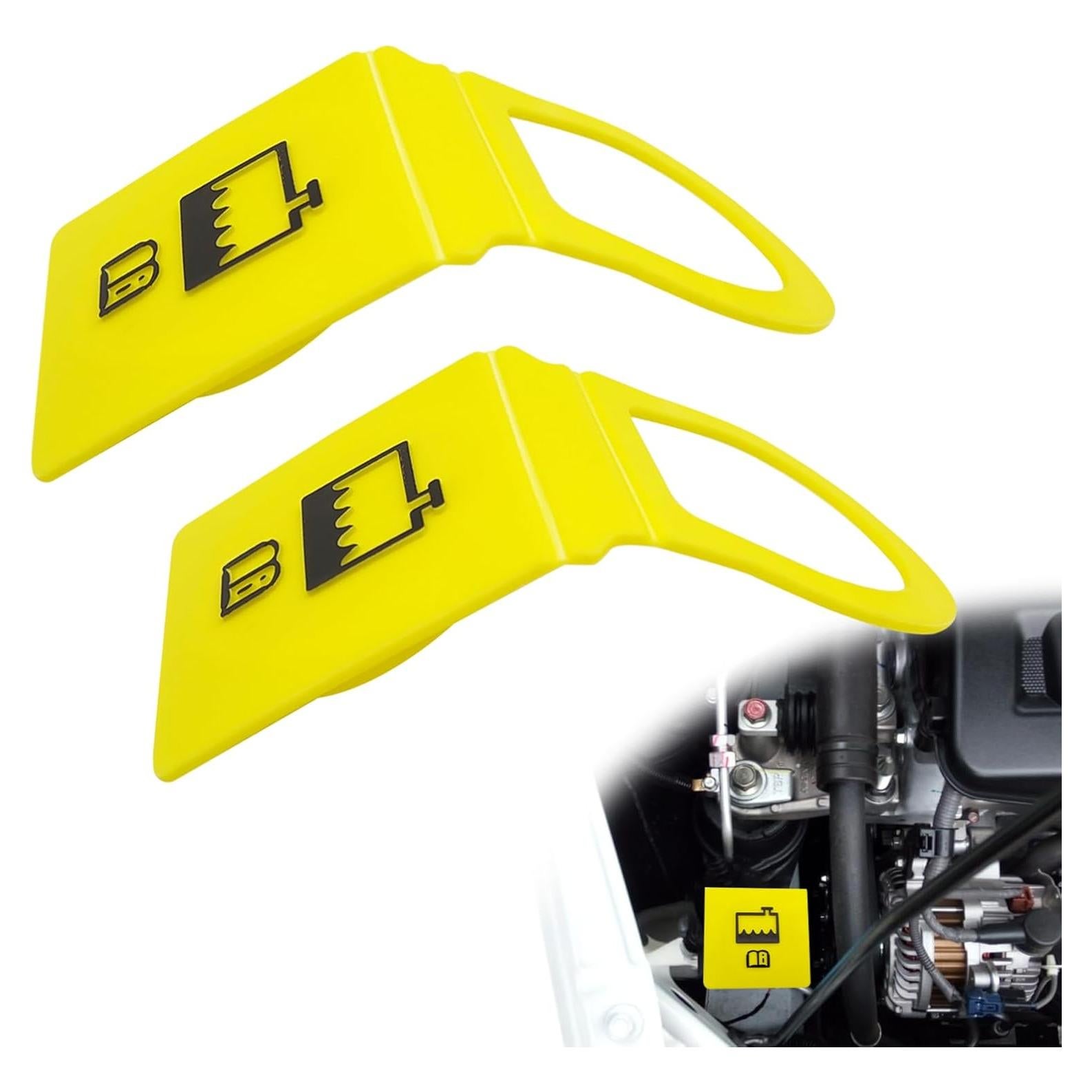 Tapa de Refrigerante CmeRto Amarilla 2 Pcs Compatible Jeep/Dodge/Chrysler/Ram