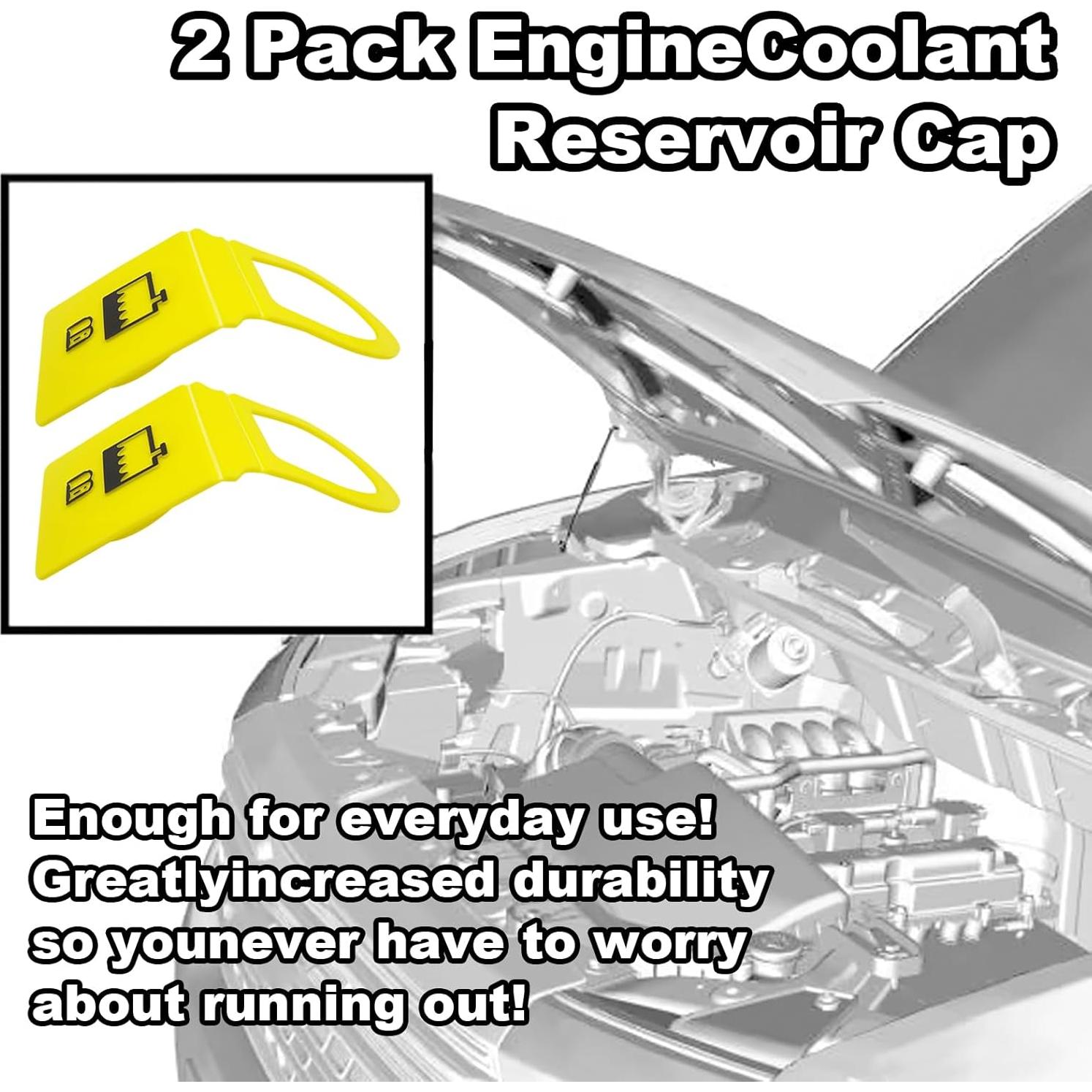 Tapa de Refrigerante CmeRto Amarilla 2 Pcs Compatible Jeep/Dodge/Chrysler/Ram