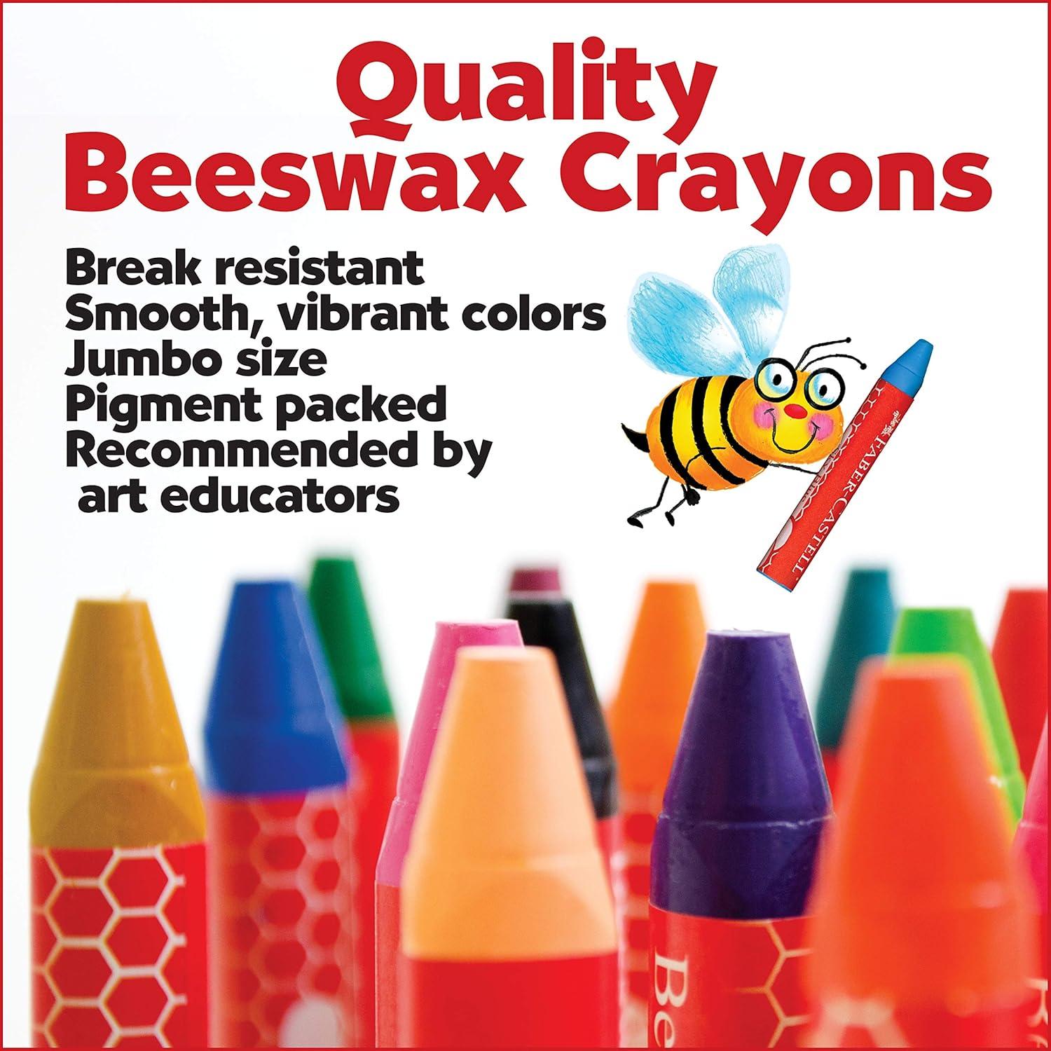 Crayones de Cera de Abeja Faber-Castell 15 Colores Multiculturales