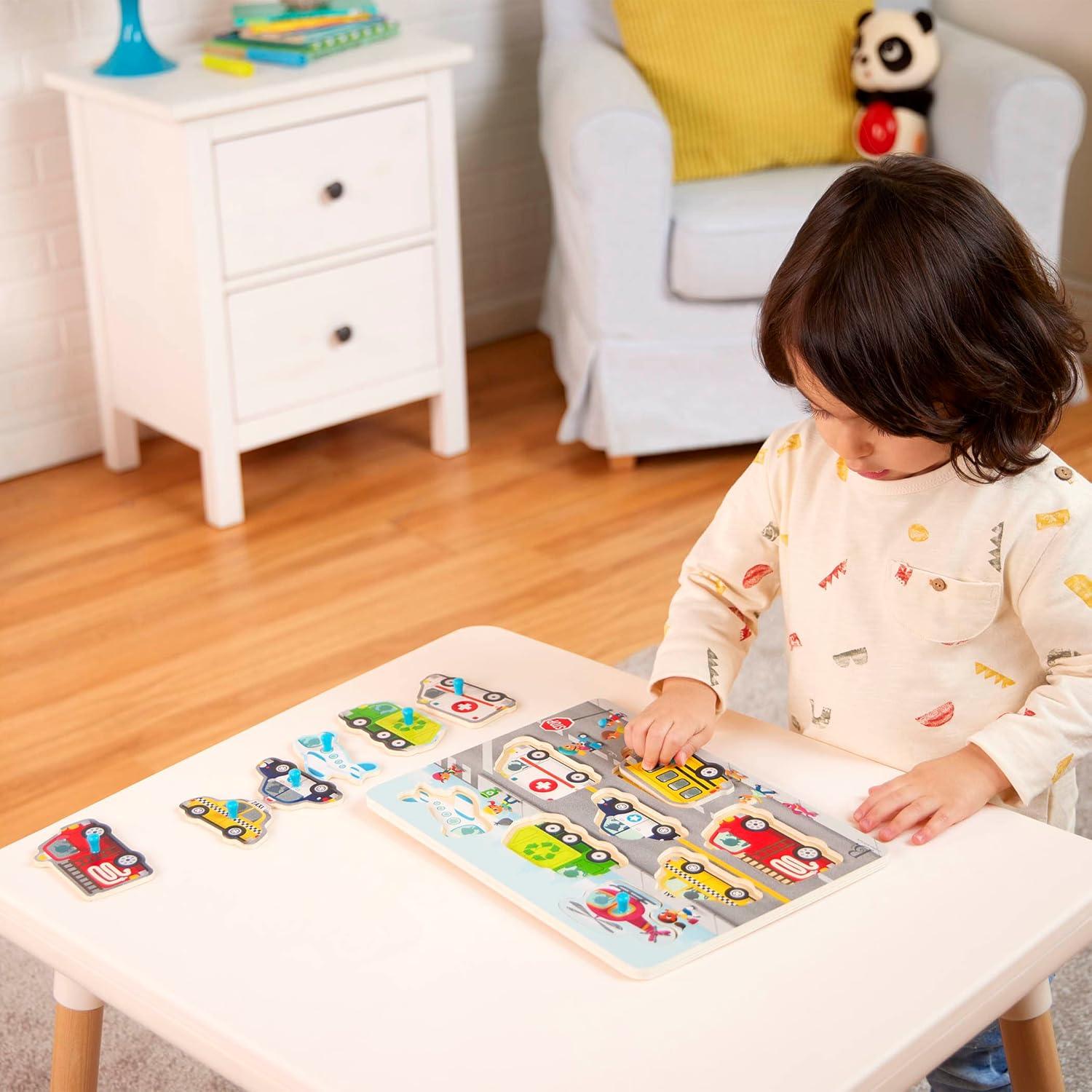 Rompecabezas de Madera B. toys Peek & Explore - 4 Piezas