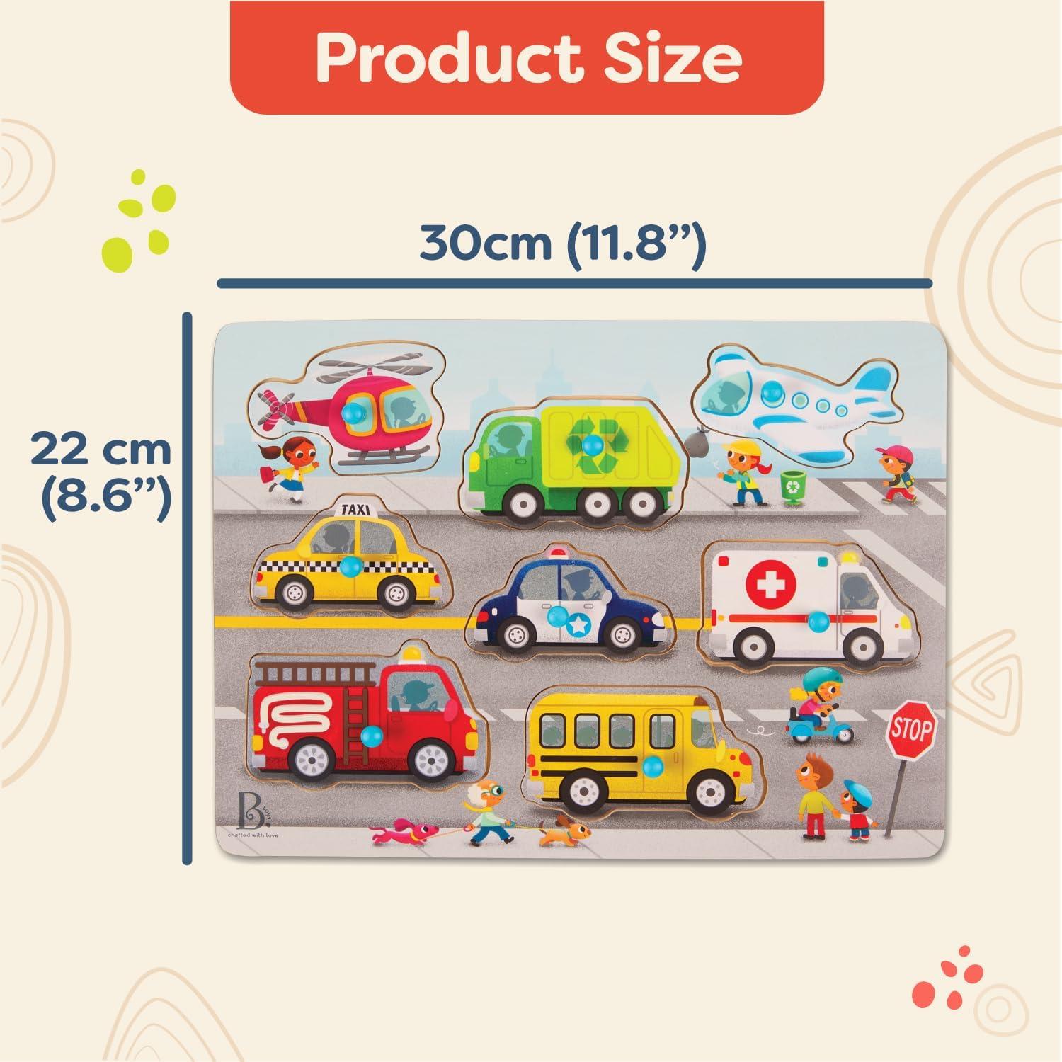 Rompecabezas de Madera B. toys Peek & Explore - 4 Piezas