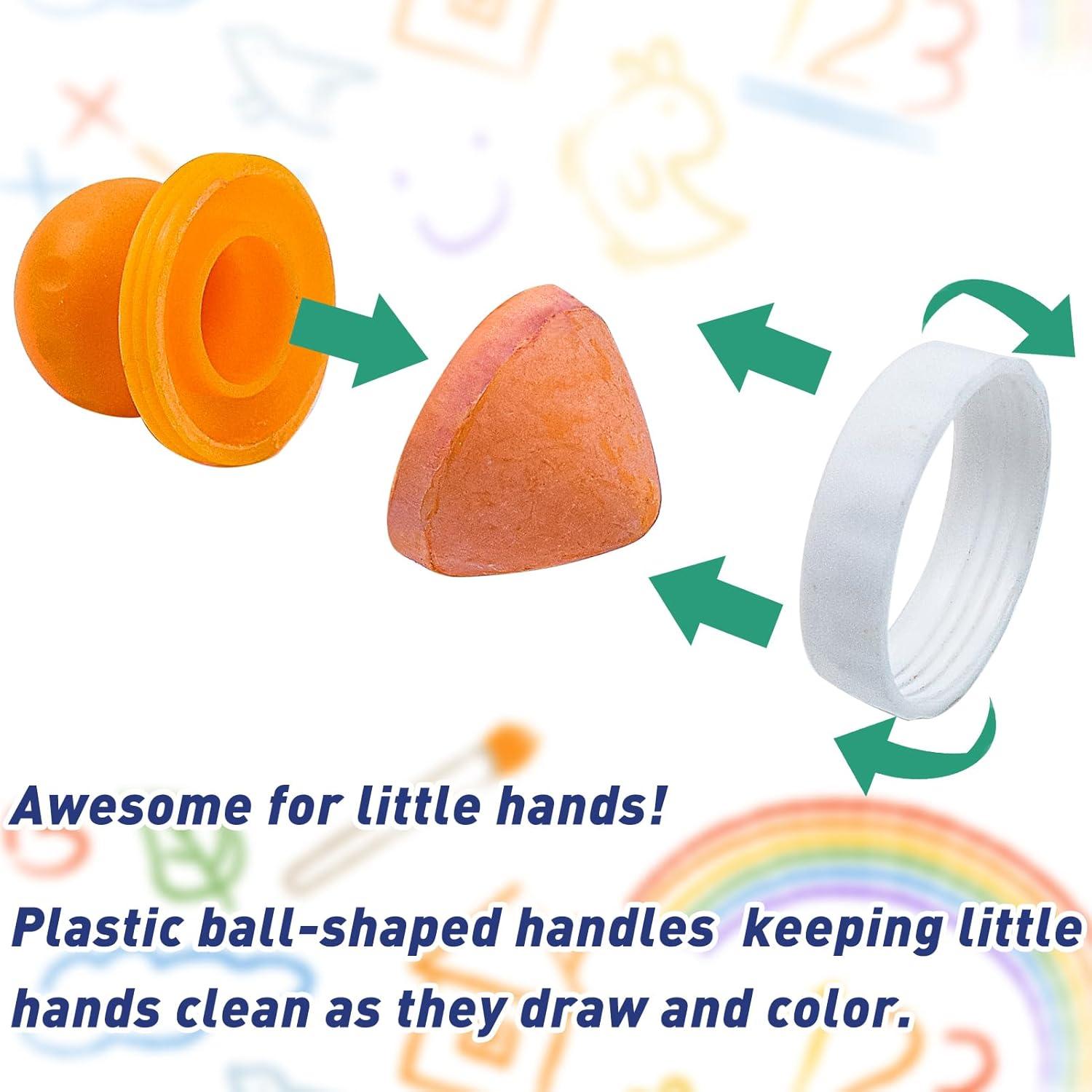 Tiza de Acera Jeyeou 12 PCS Multicolor para Niños