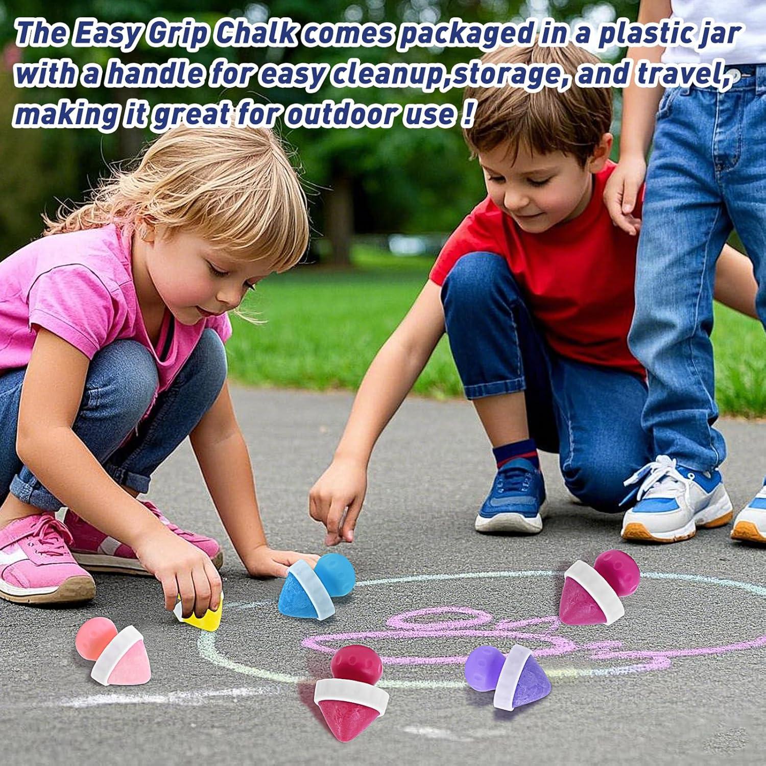 Tiza de Acera Jeyeou 12 PCS Multicolor para Niños