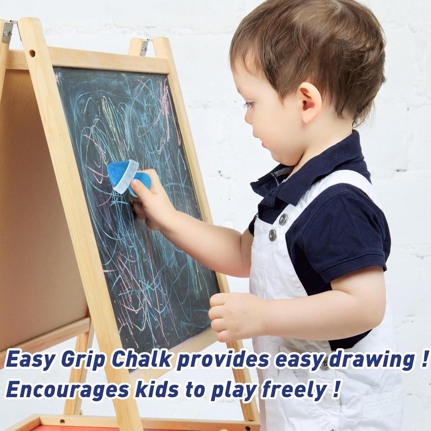 Tiza de Acera Jeyeou 12 PCS Multicolor para Niños