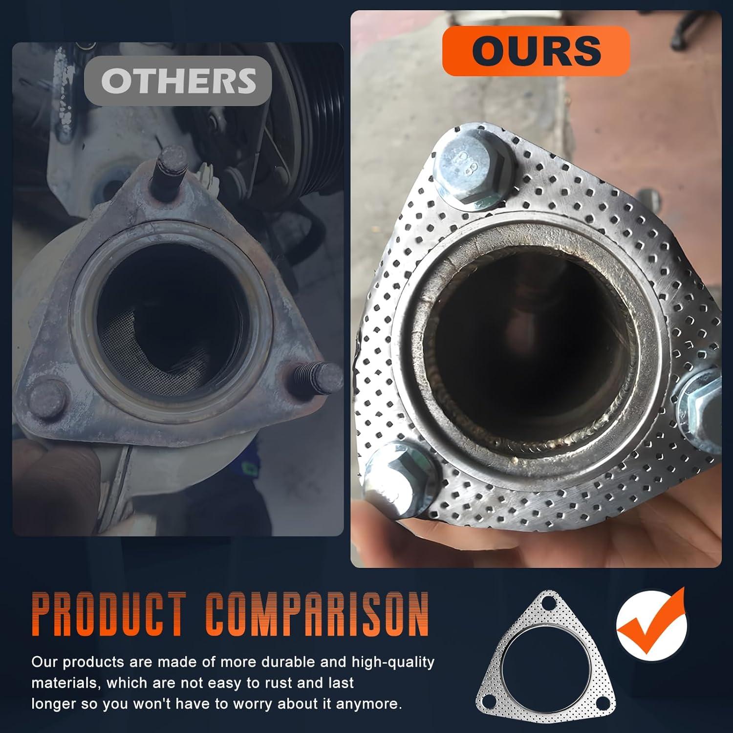 Junta de Flange de Escape SOMUCH 2.5" Reforzada 2 Piezas