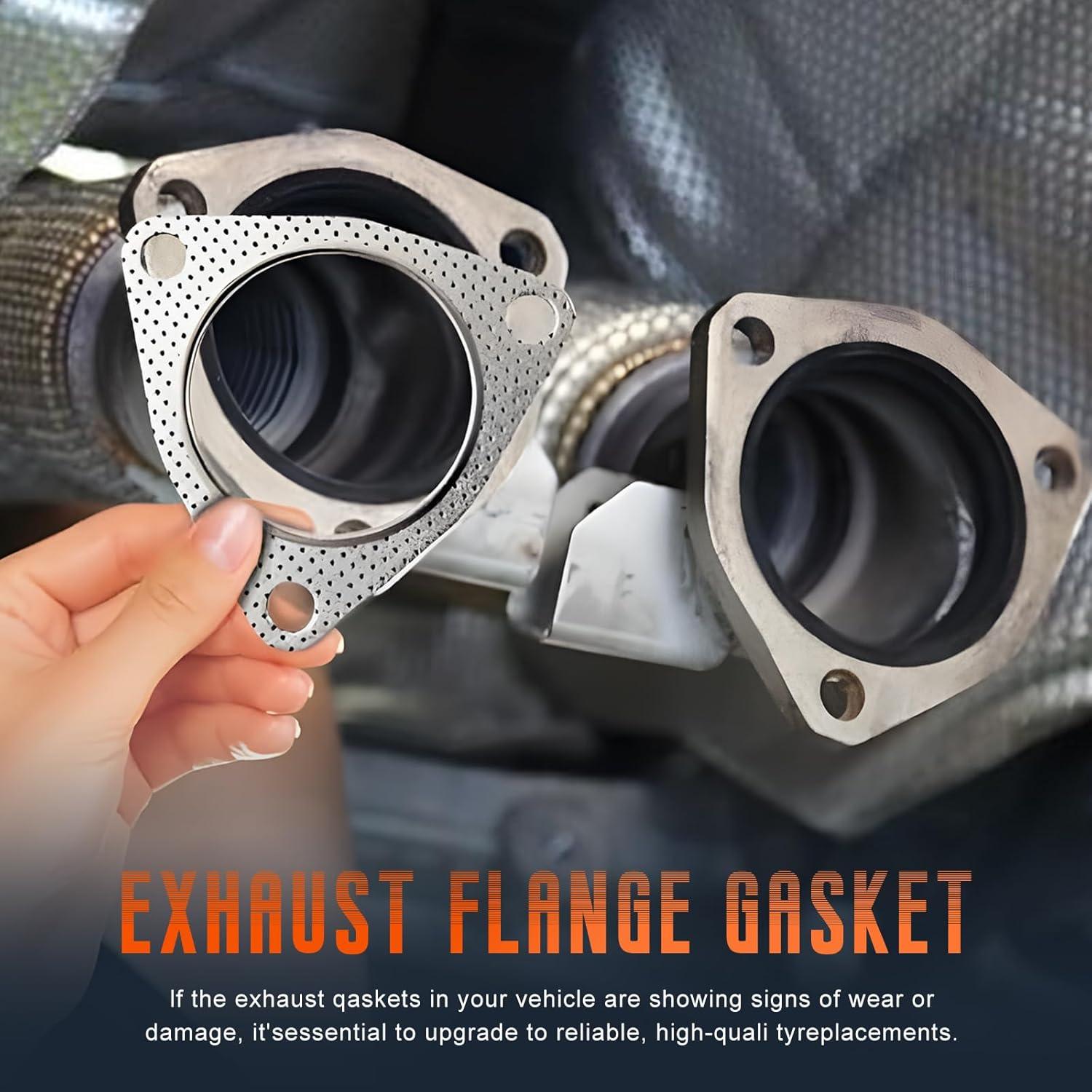 Junta de Flange de Escape SOMUCH 2.5" Reforzada 2 Piezas