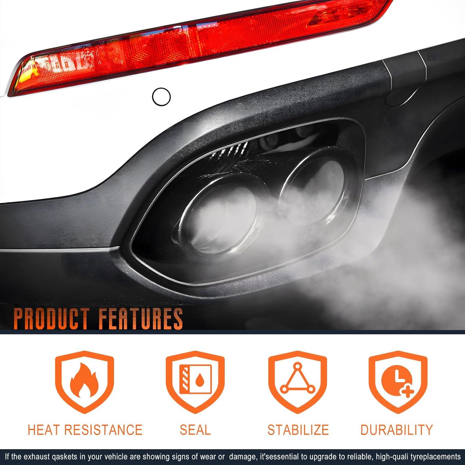 Junta de Flange de Escape SOMUCH 2.5" Reforzada 2 Piezas