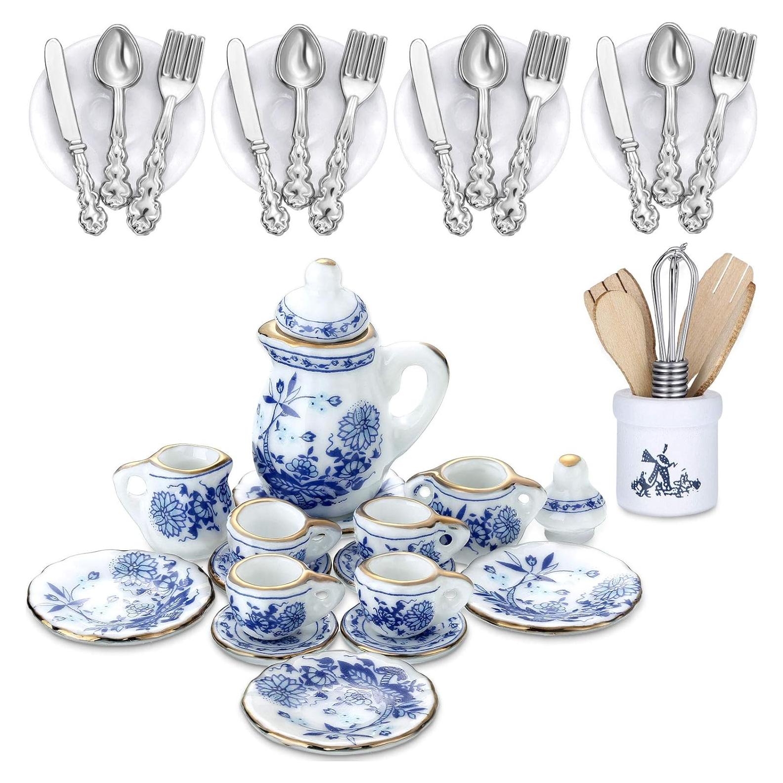 Set de Miniaturas de Cocina Skylety 37 Piezas para Muñecas