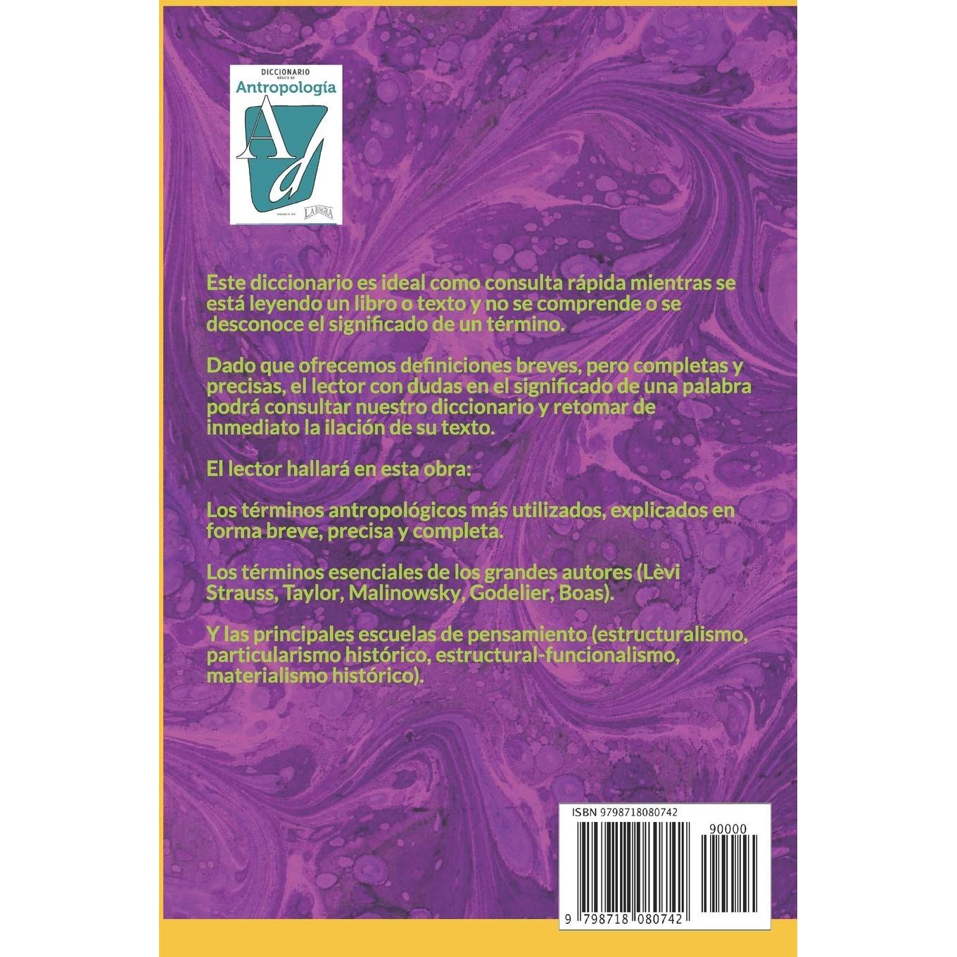 DICCIONARIO BÁSICO DE ANTROPOLOGÍA (DICCIONARIOS BÁSICOS POR DISCIPLINA) (Spanish Edition)