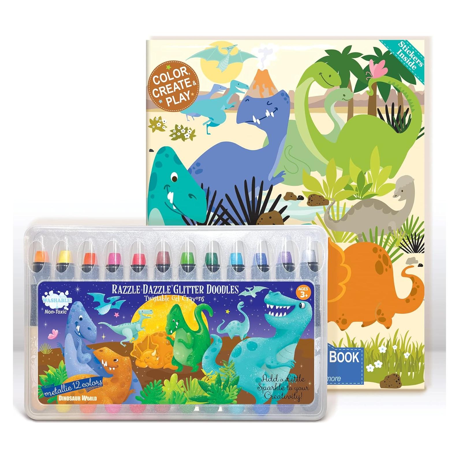 Juego de Colores Borrables La Historia del Cerdito 12 Crayones