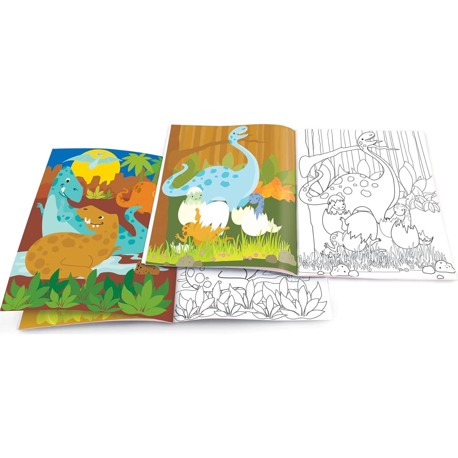 Juego de Colores Borrables La Historia del Cerdito 12 Crayones