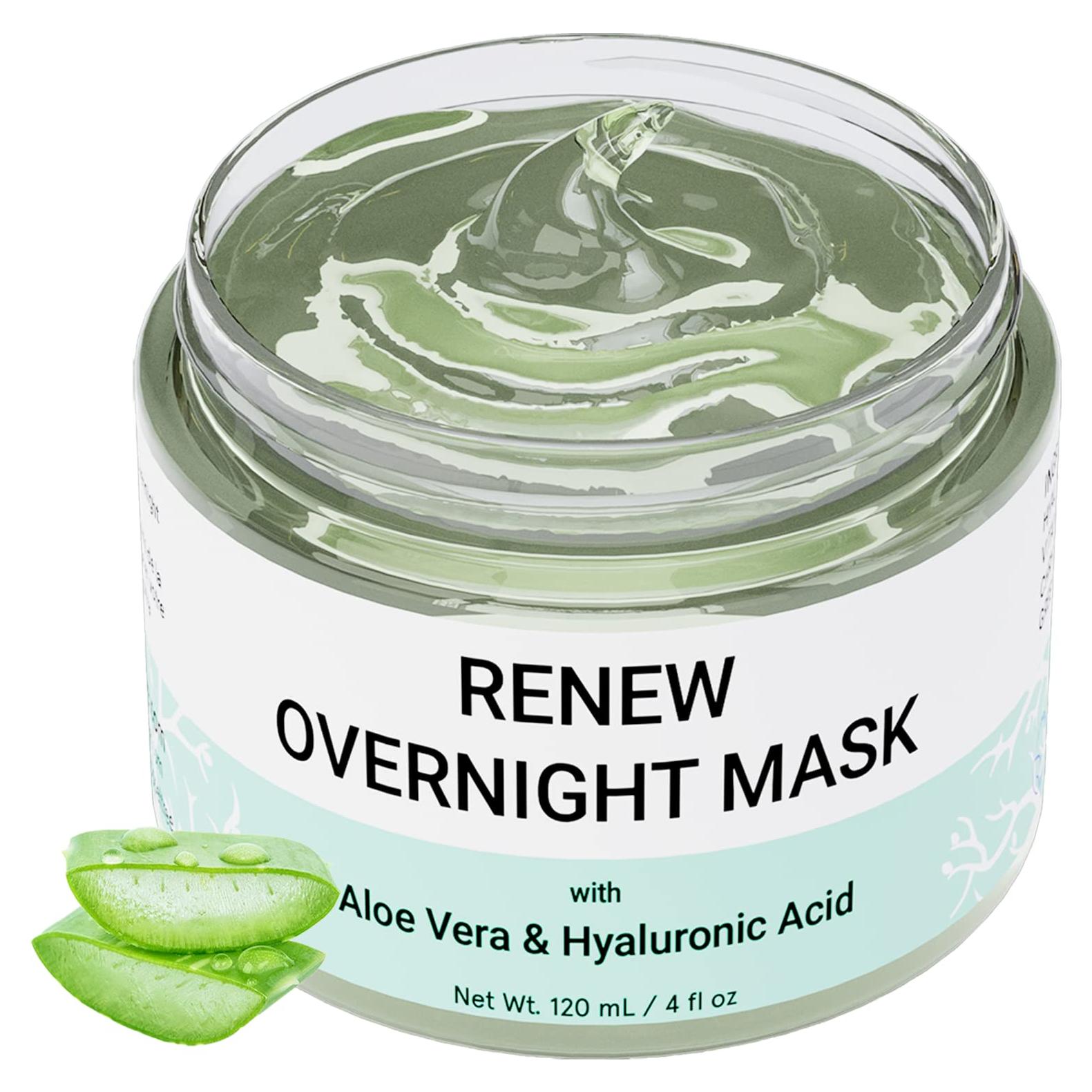 Mascarilla Facial Nocturna Doppeltree con Aloe Vera y Ácido Hialurónico 150g