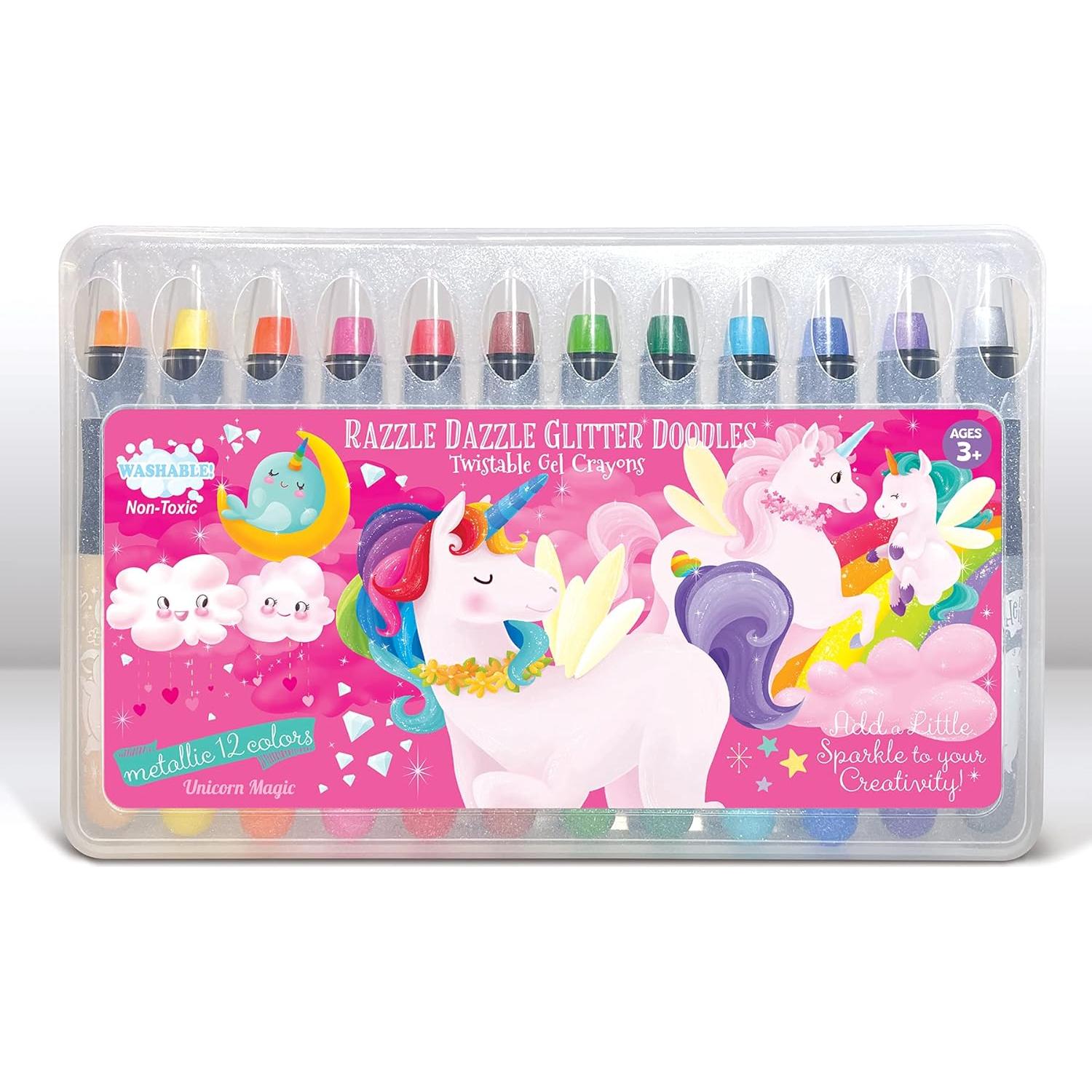 Juego de Colores Borrables La Historia del Cerdito 12 Crayones