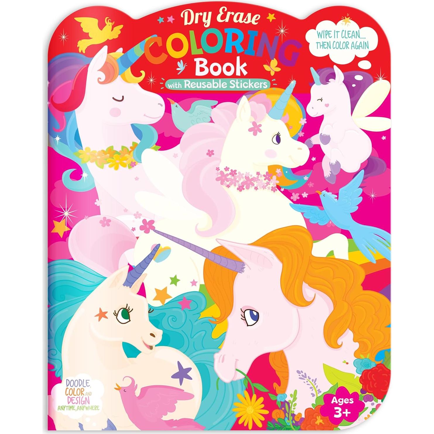 Juego de Colores Borrables La Historia del Cerdito 12 Crayones