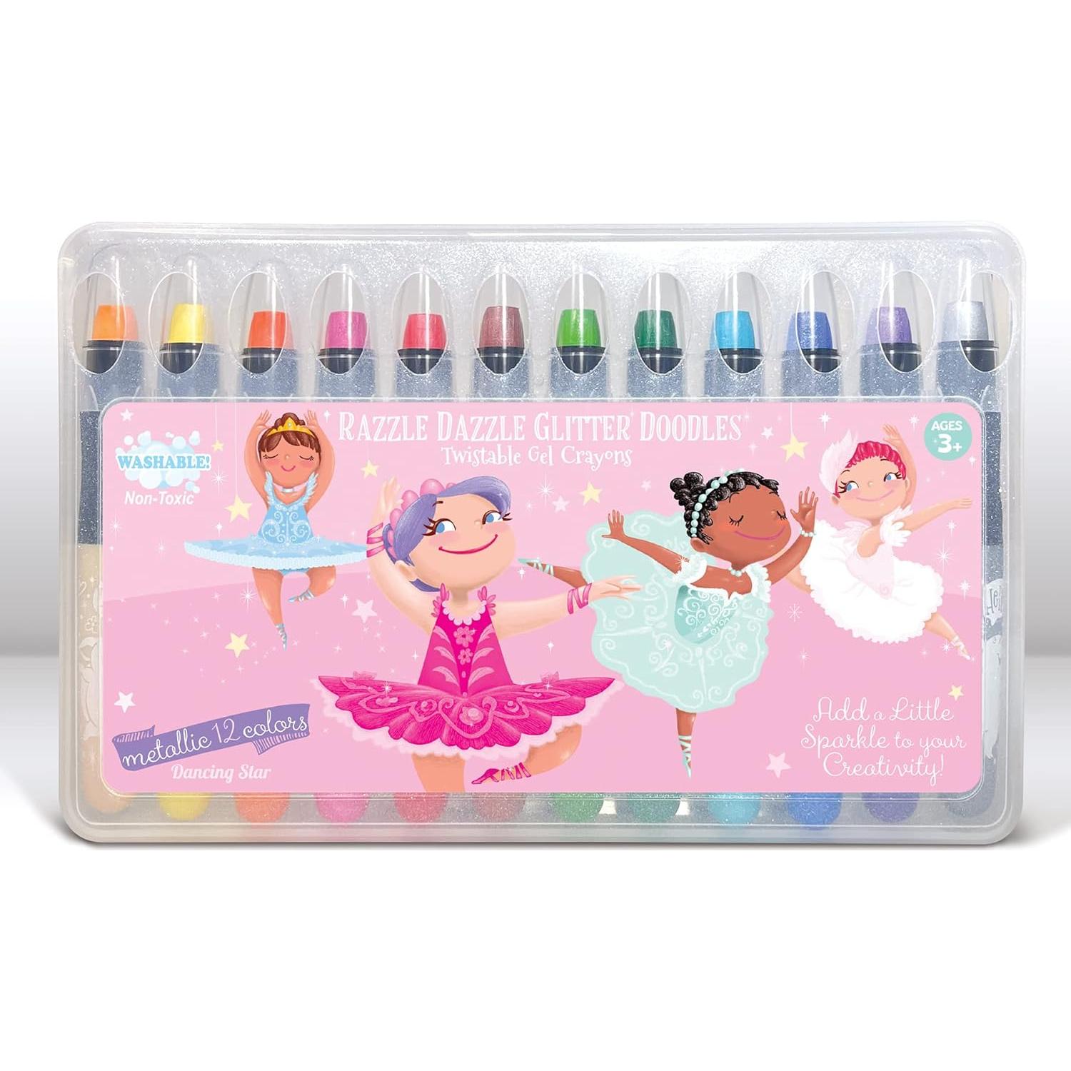 Juego de Colores Borrables La Historia del Cerdito 12 Crayones