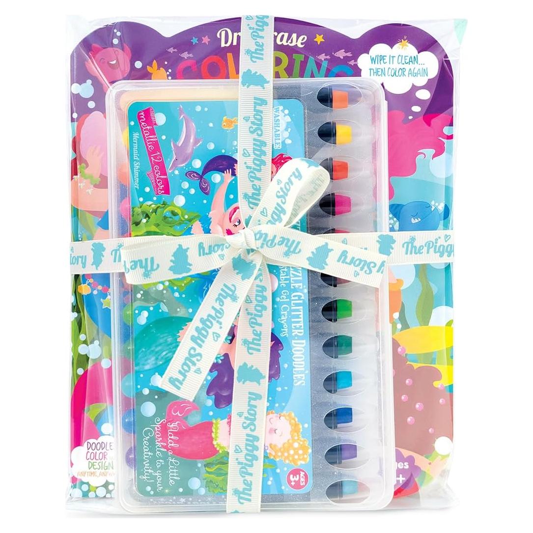 Juego de Colores Borrables La Historia del Cerdito Sirenas