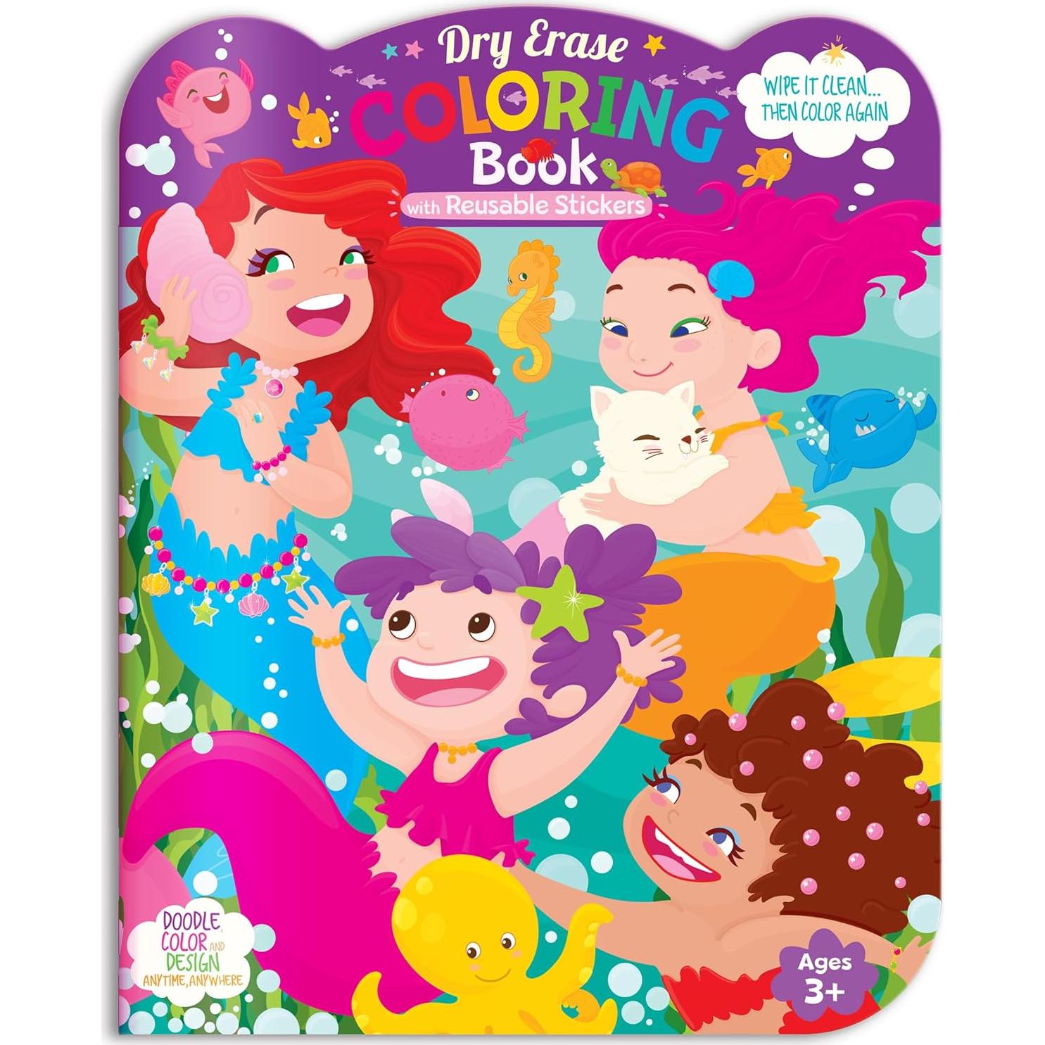 Juego de Colores Borrables La Historia del Cerdito Sirenas