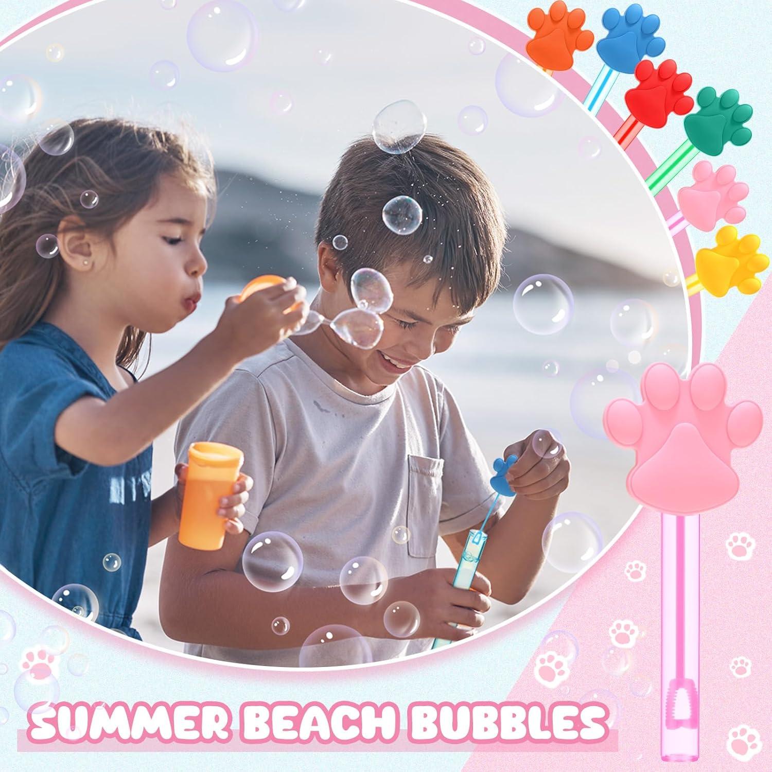 Varitas de Burbujas Shappy 32 Pcs Patas de Perro Multicolor