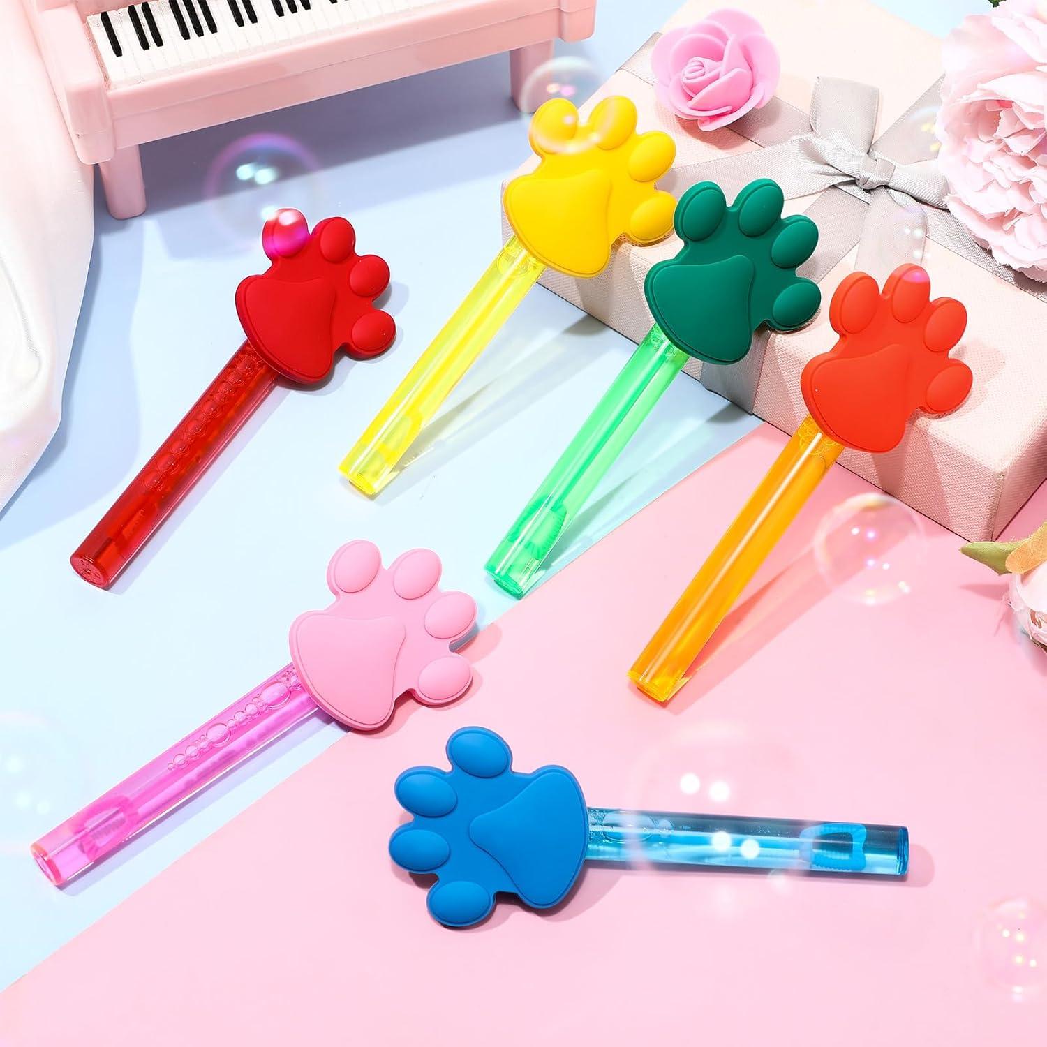 Varitas de Burbujas Shappy 32 Pcs Patas de Perro Multicolor