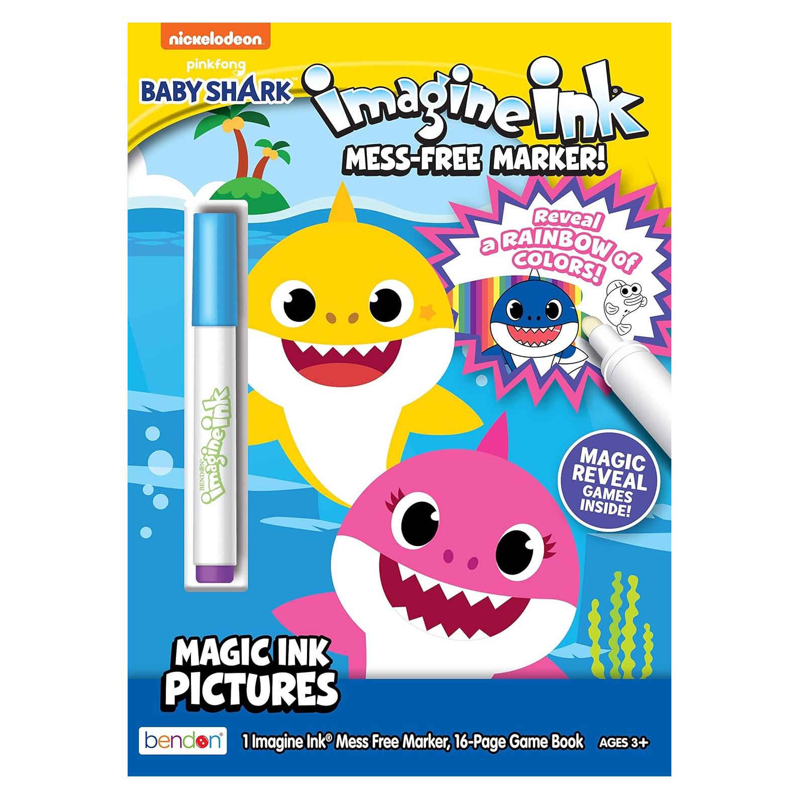 Libro para Colorear Bendon Baby Shark 16 Páginas Sin Desorden