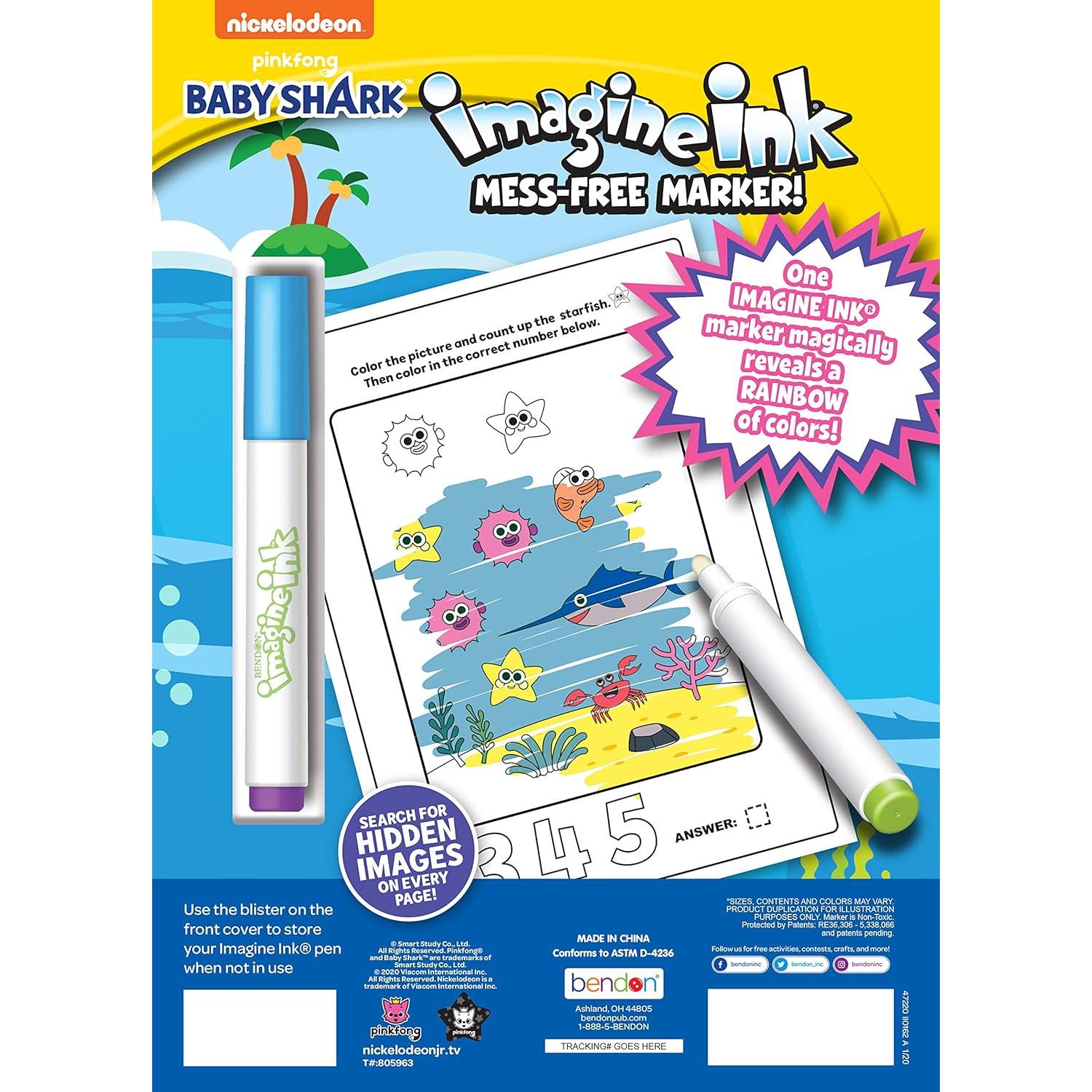 Libro para Colorear Bendon Baby Shark 16 Páginas Sin Desorden