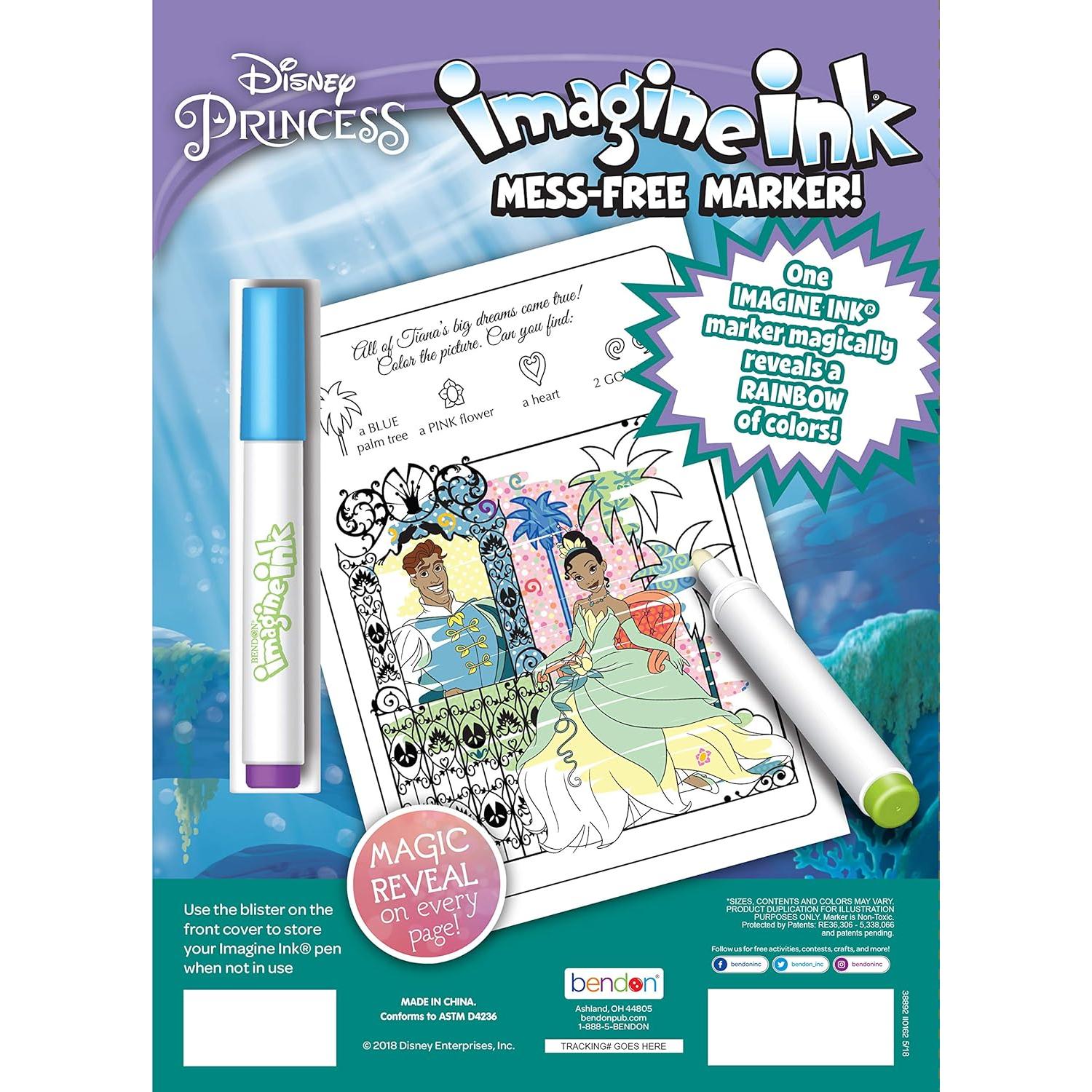 Libro para Colorear Bendon Disney Princess Magic Ink