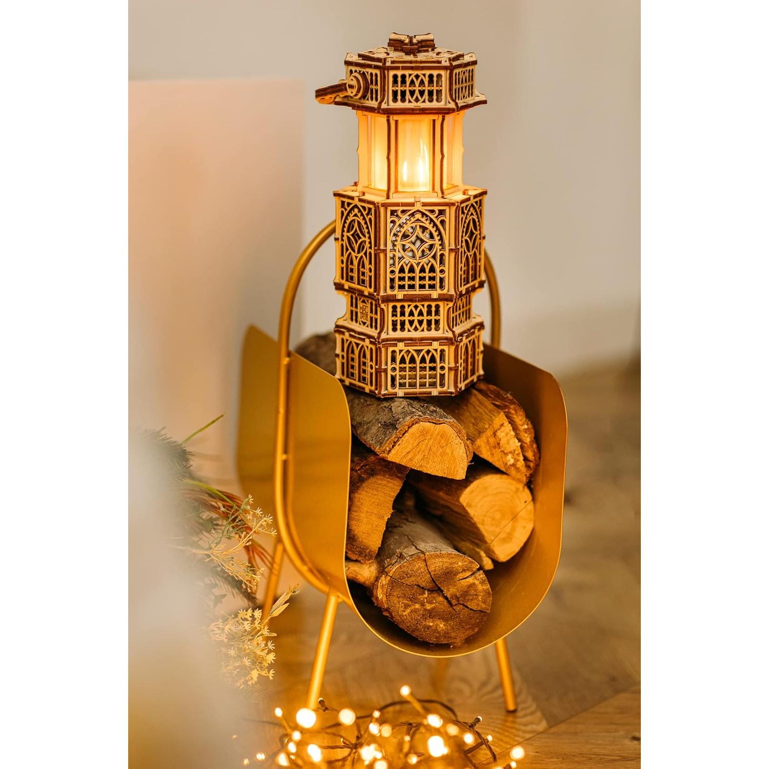 Lámpara Antigua Wood Trick LED 3D Puzzle 29x13.5cm