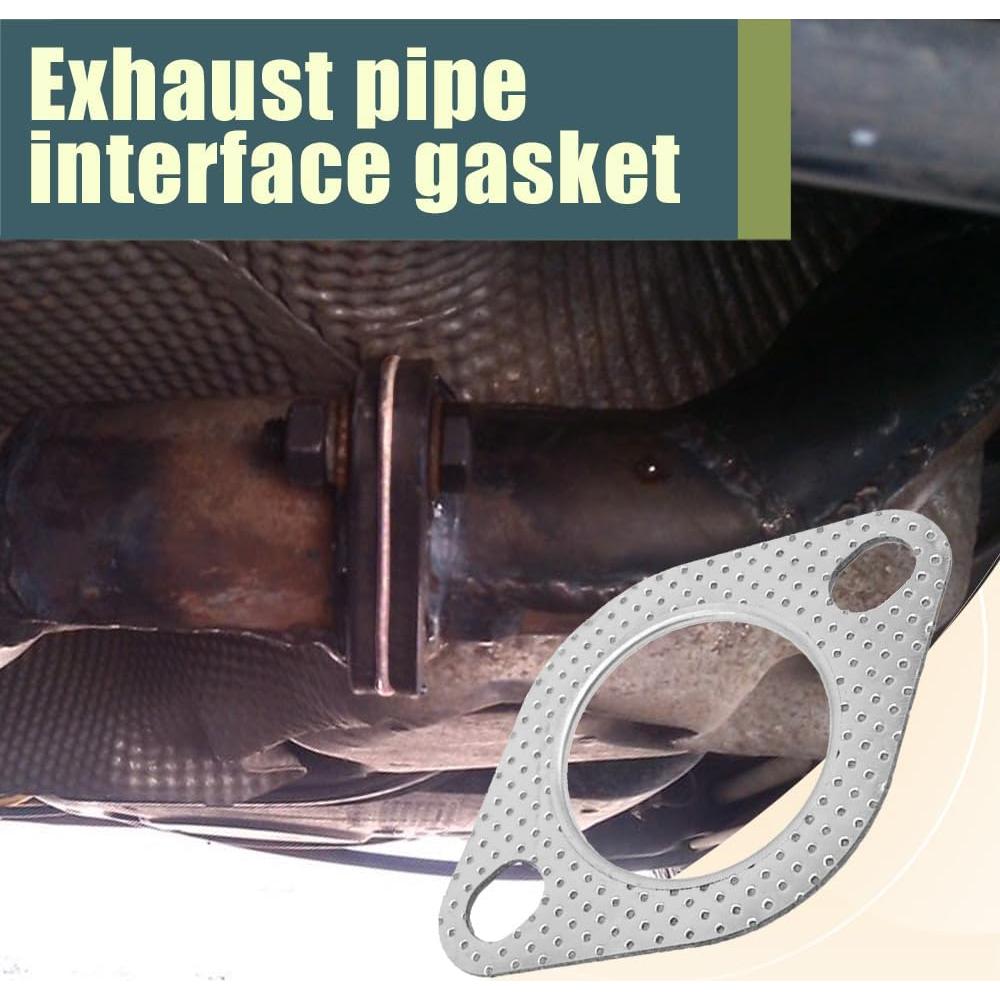 Junta de Escape Kutyun 3 Pulgadas Alta Temperatura 2 Piezas