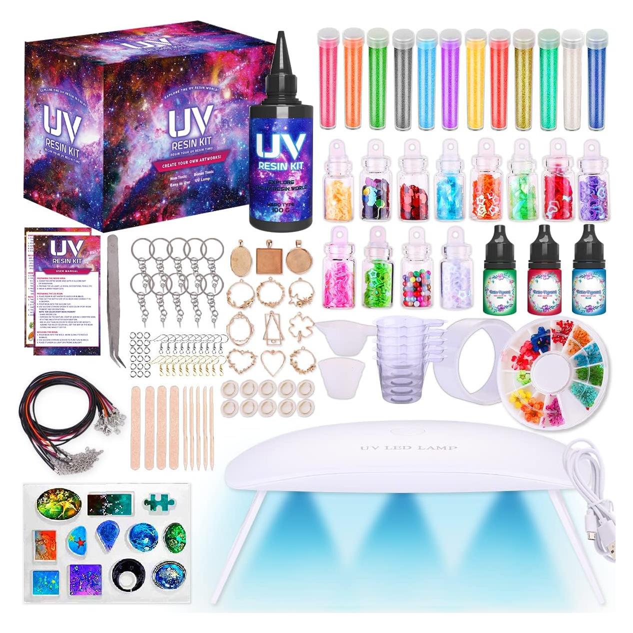 Kit de Resina Epóxica Insnug con Luz UV y Moldes