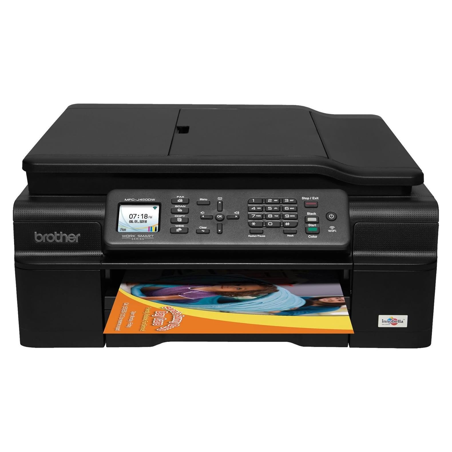 Impresora Multifuncional Brother MFC-J450DW Inalámbrica