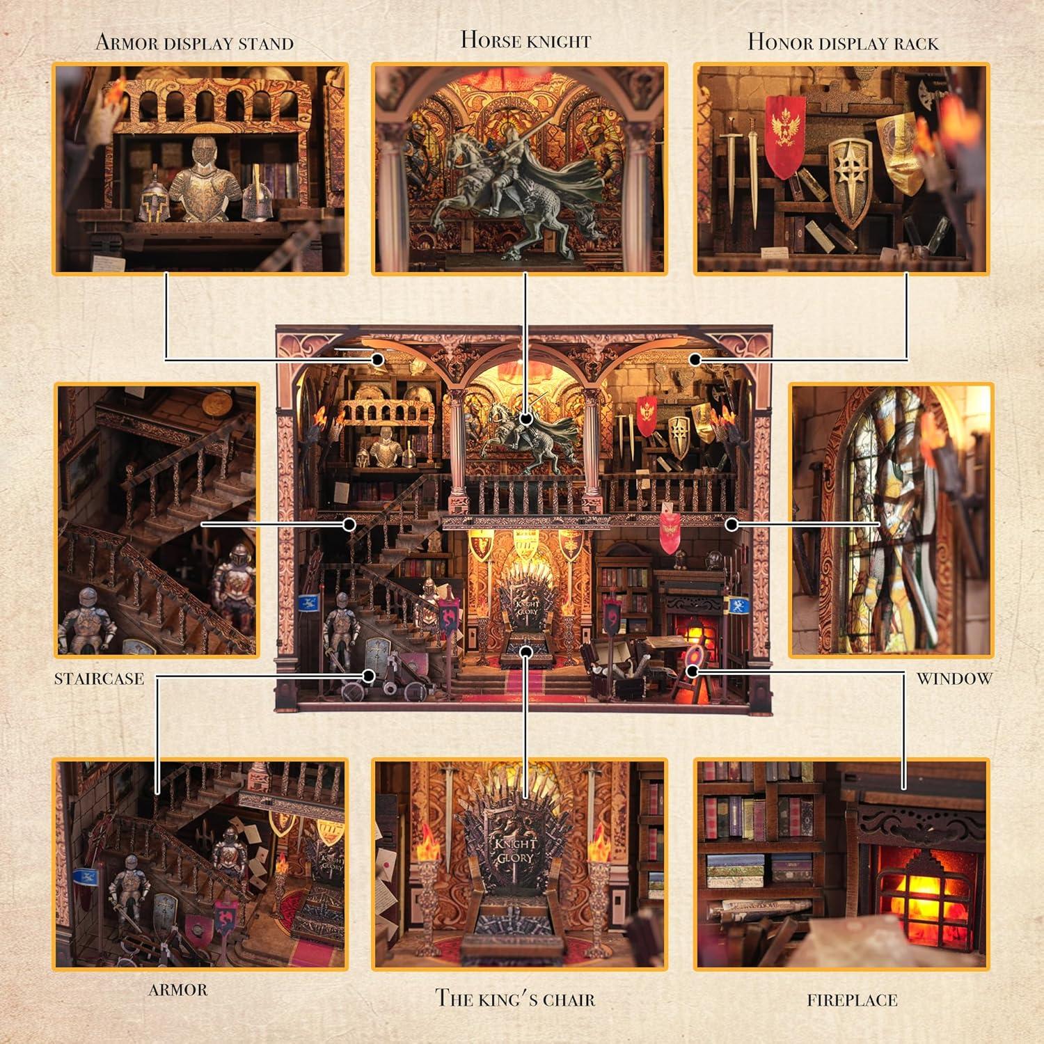 Kit de Rincón de Libro DIY NookMaster Caballero de la Gloria