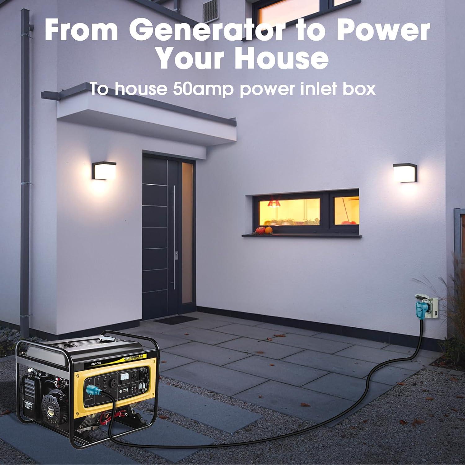 Adaptador Generador 30A a 50A Huyang 0.91m NEMA L14-30P