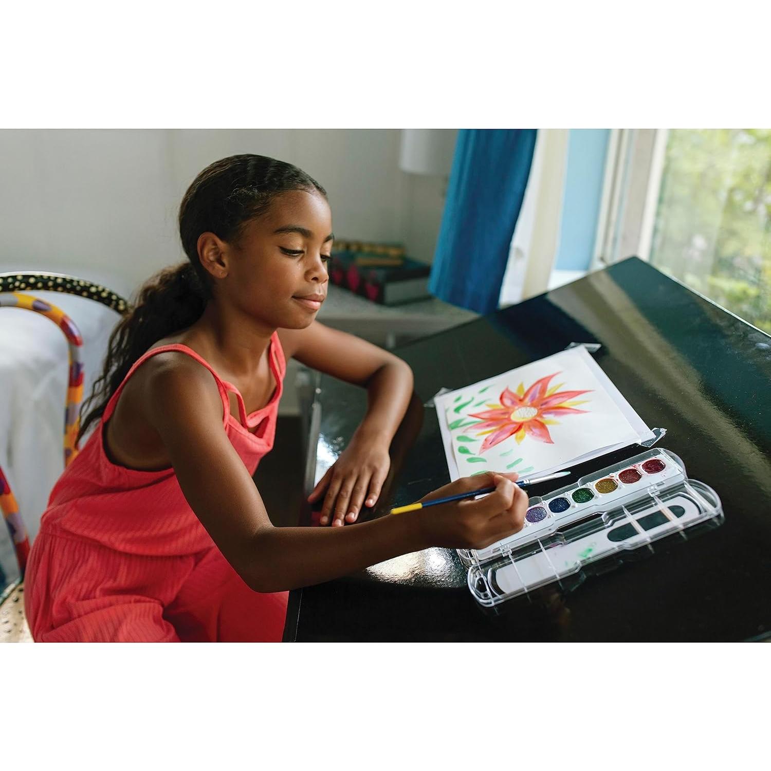 Juego de Acuarelas Lavables PRANG Brillo 8 Colores 3.17L