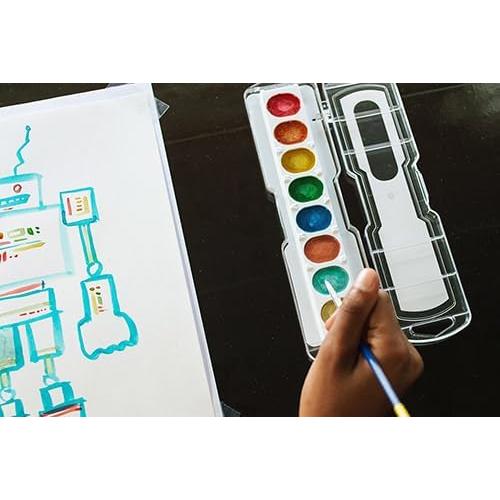 Juego de Acuarelas Prang 8 Colores Metálicos Lavables