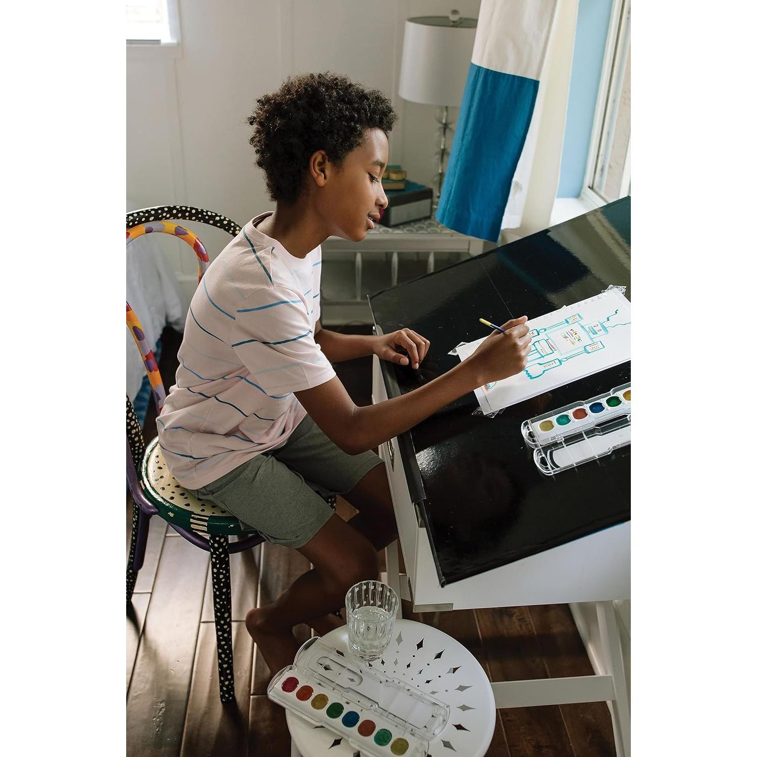 Juego de Acuarelas Prang 8 Colores Metálicos Lavables