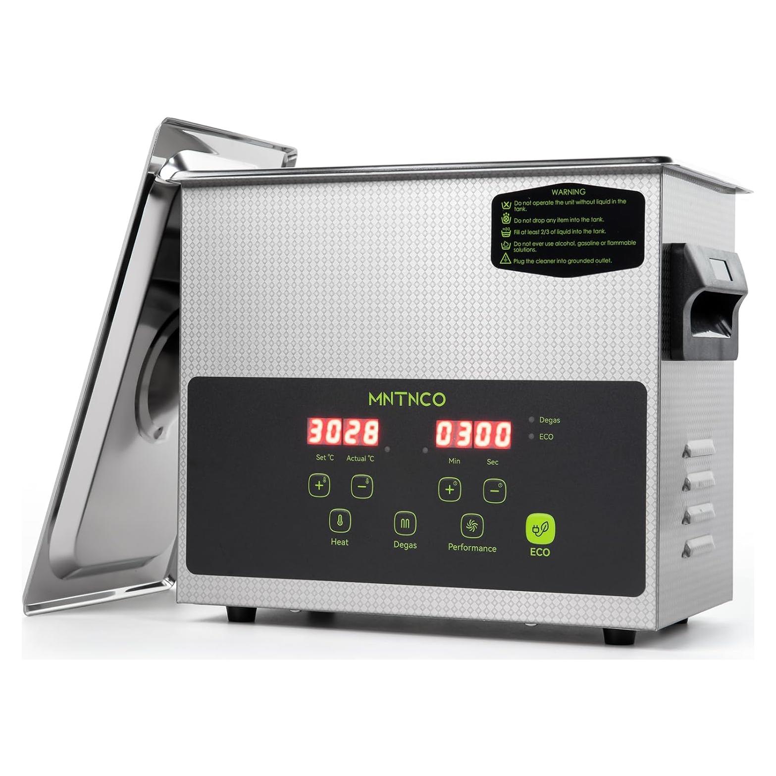 Limpiador ultrasónico 3L MNTNCO con modo ECO y calefacción