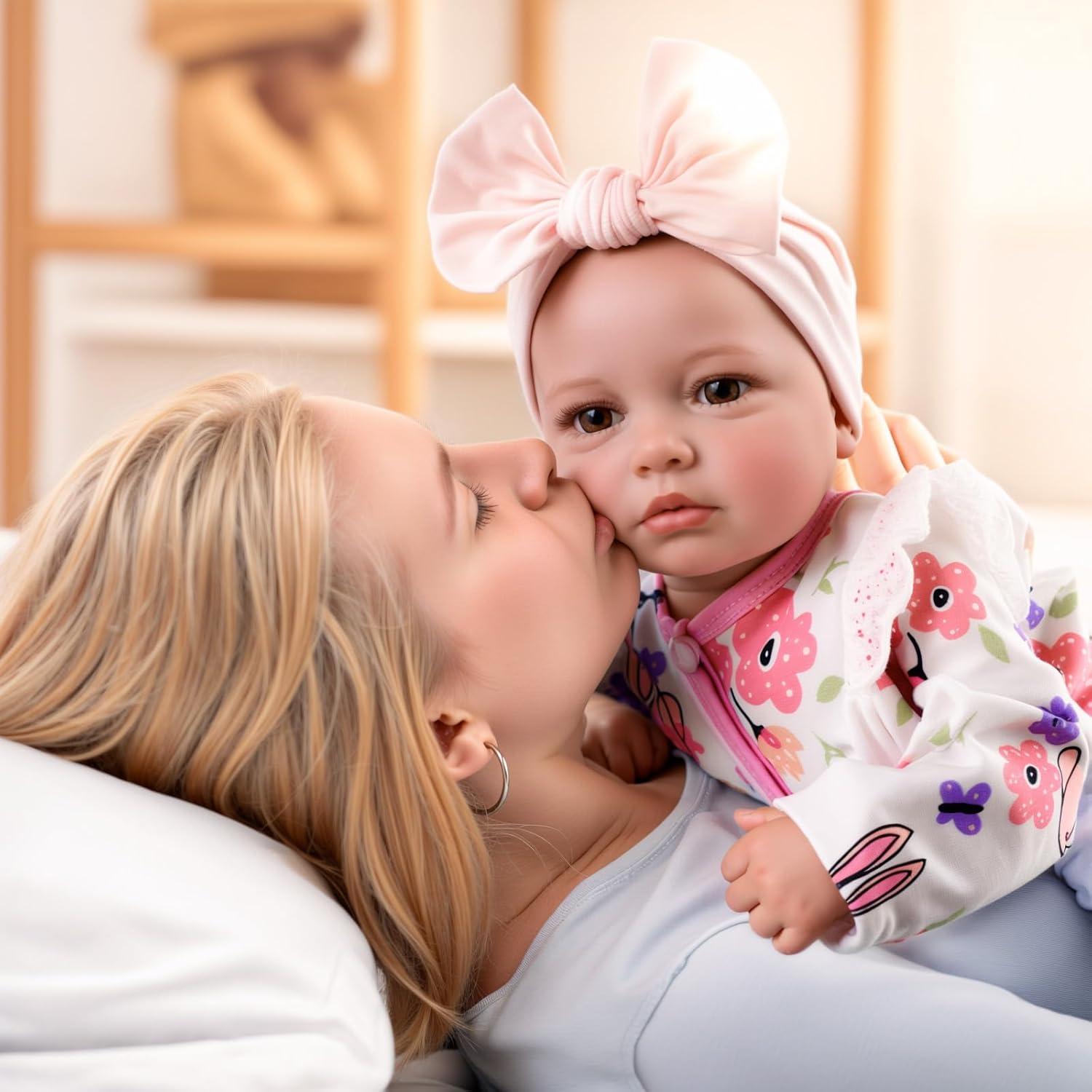 Muñeca Reborn BABESIDE 20" (50,8 cm) Vinilo Suave con Accesorios