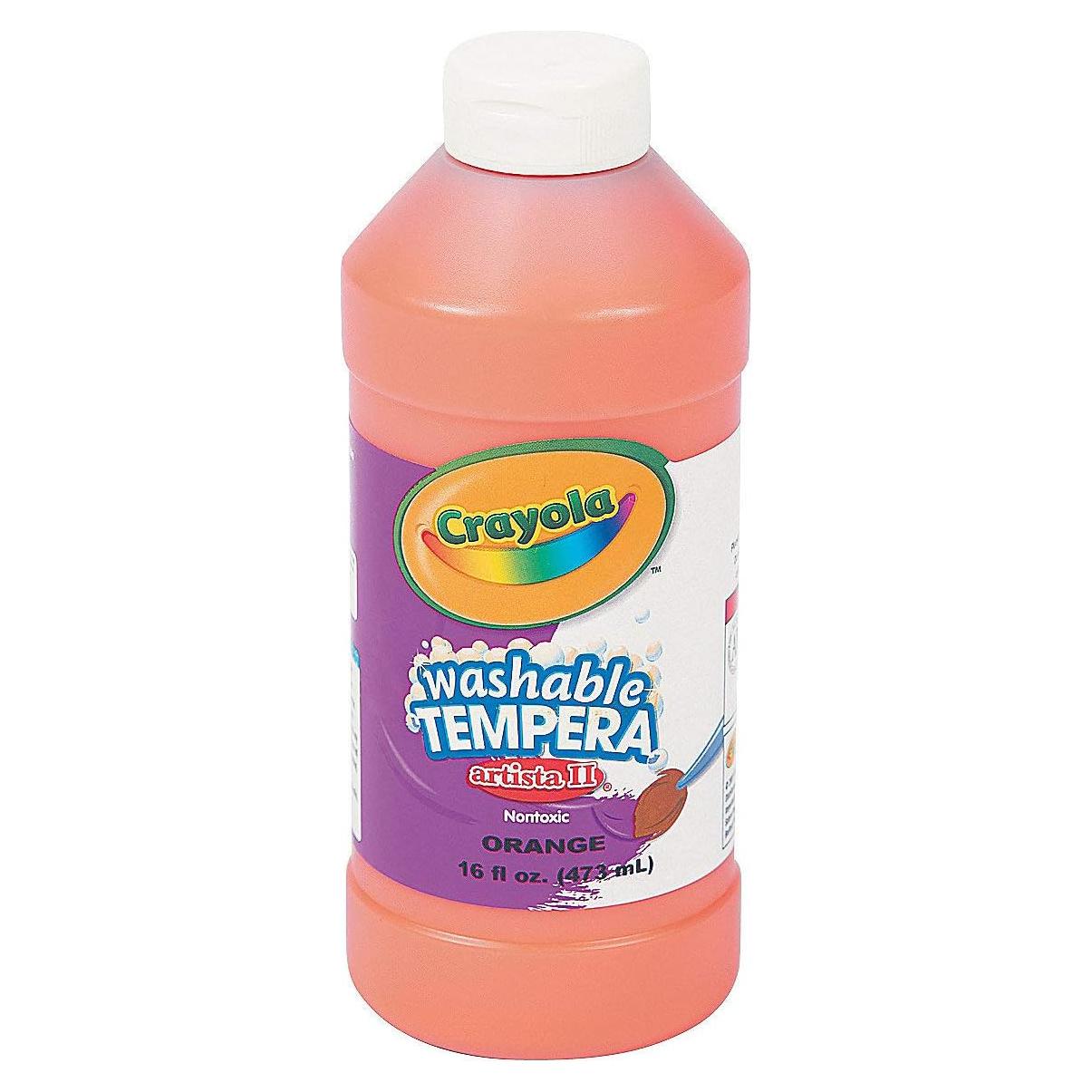 Pintura Tempera Naranja Crayola® Artista II 473 ml Lavable