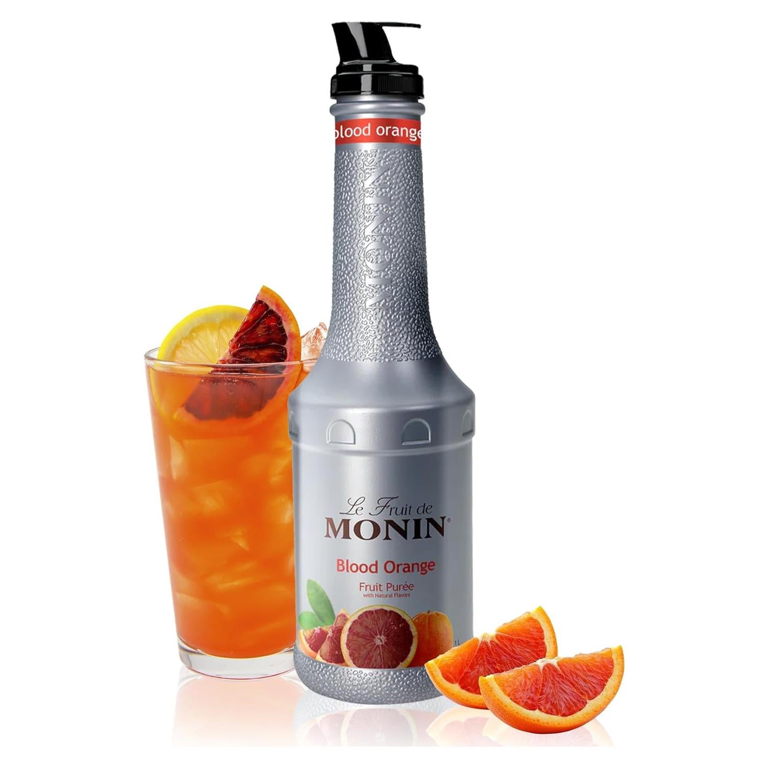 Puré de Naranja Sanguina Monin 1 Litro Vegano Sin Gluten